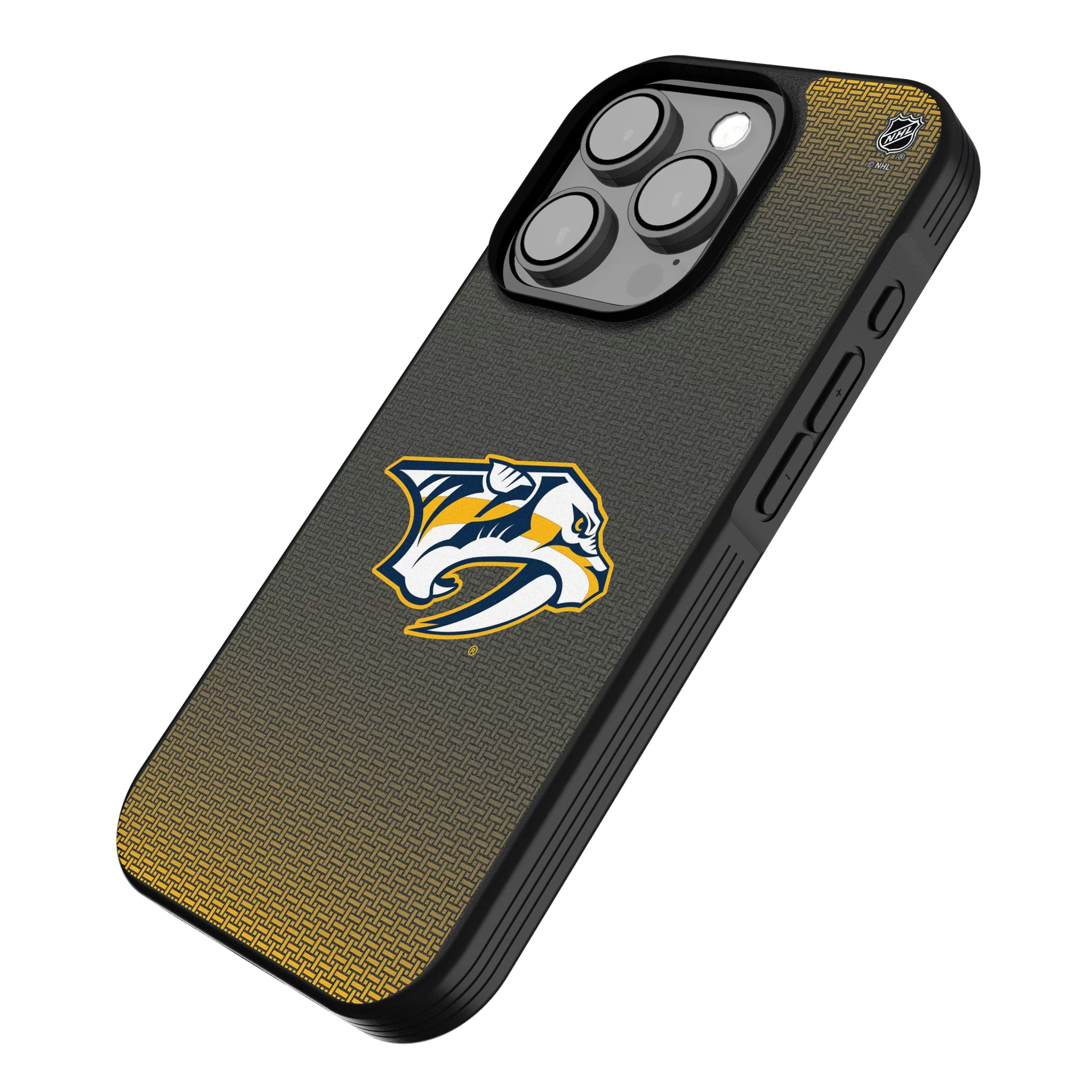 Nashville Predators Linen iPhone Bump Phone Case for Apple iPhone - Isometric View
