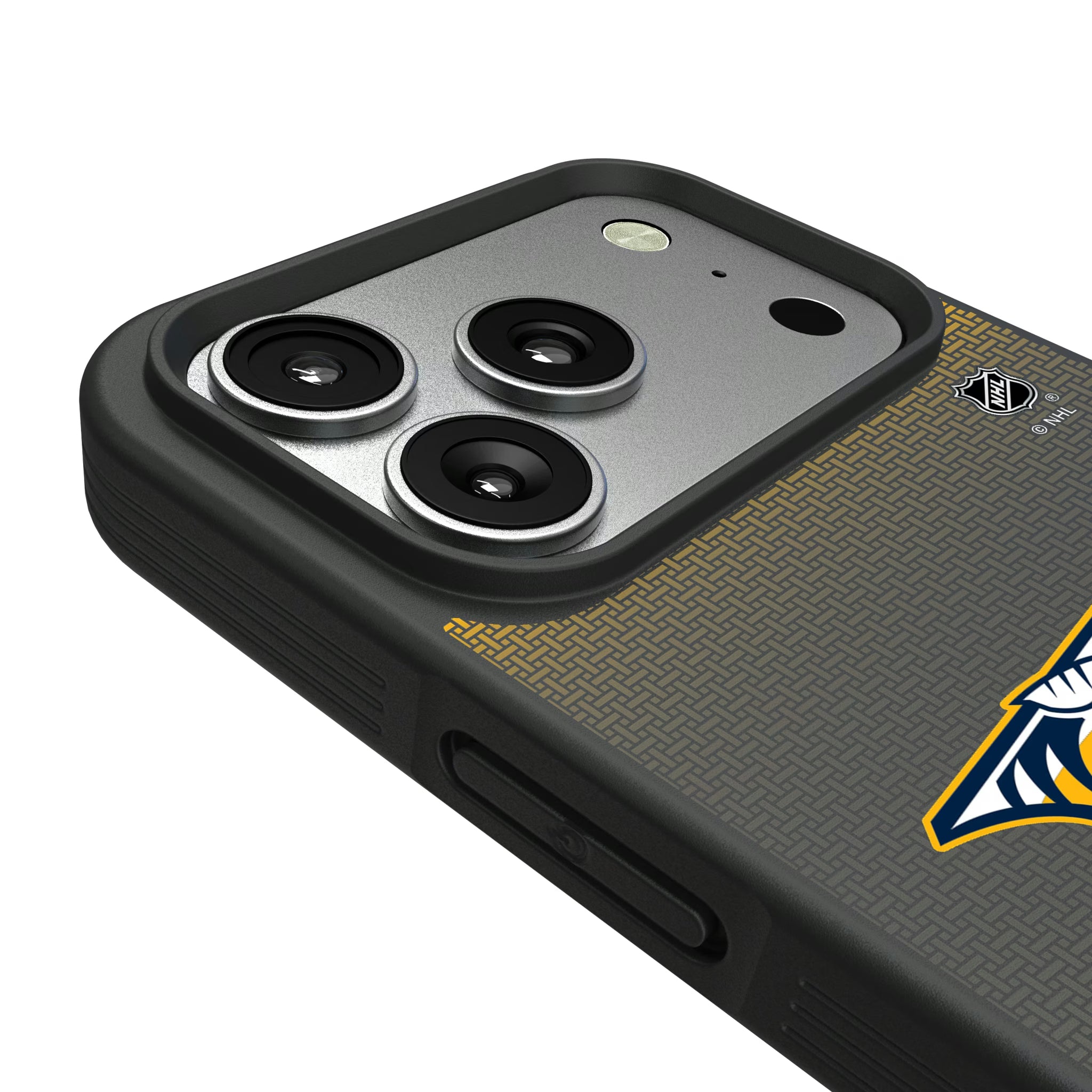 Nashville Predators Linen iPhone Bump Phone Case for Apple iPhone - Detail#Device_iPhone 17 Pro