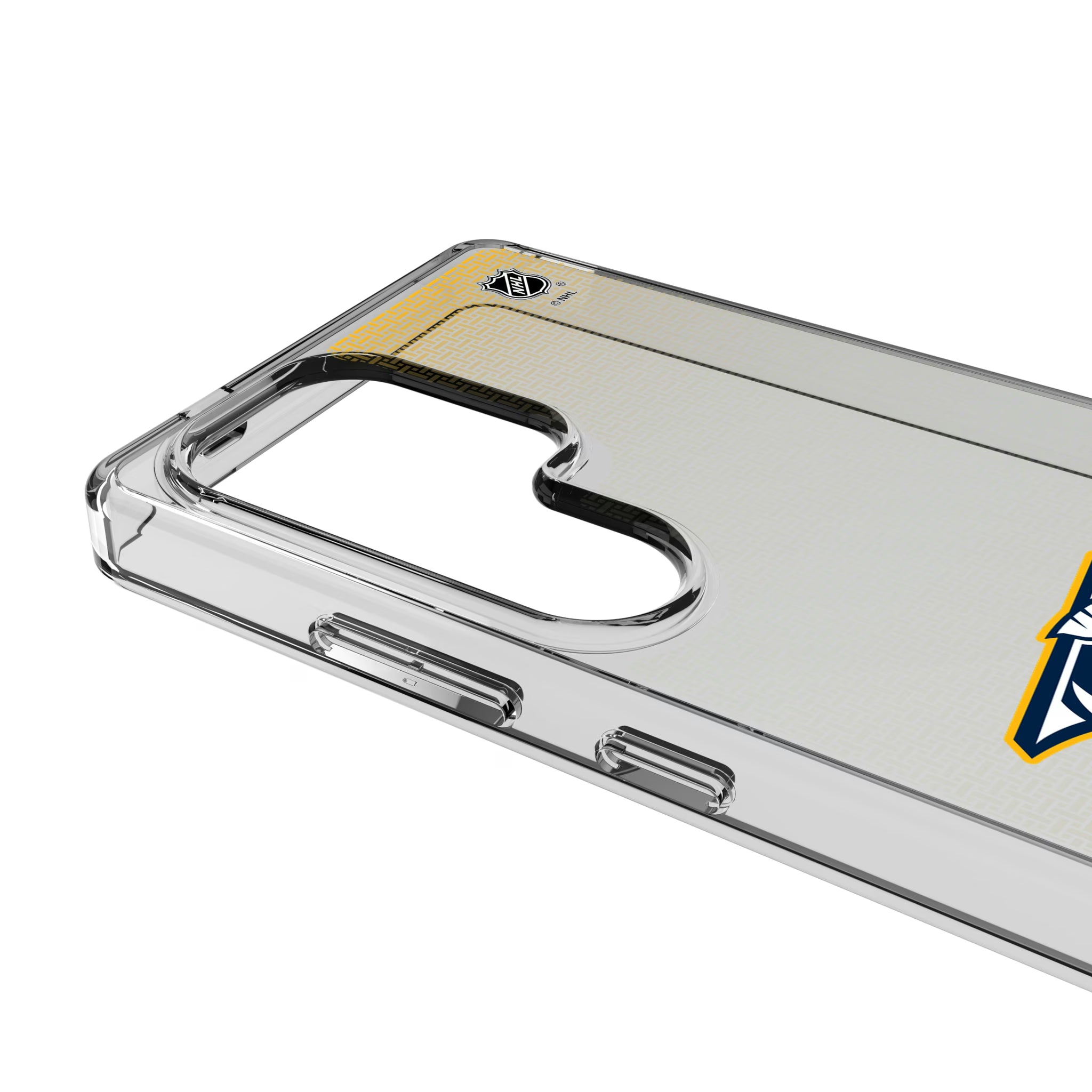 Nashville Predators Linen Galaxy Clear Phone Case for Samsung Galaxy - Detail