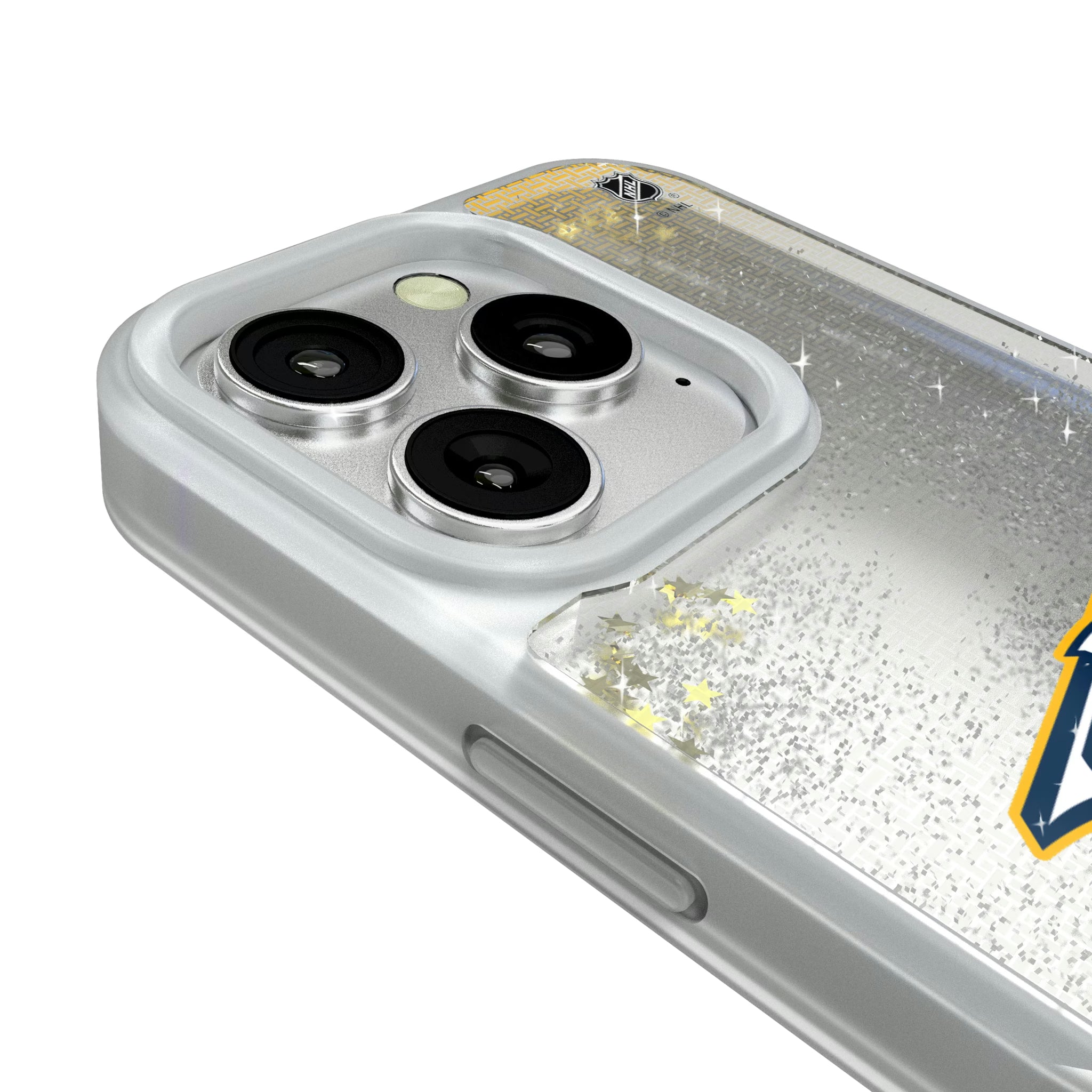 Nashville Predators Linen iPhone Glitter Phone Case for Apple iPhone - Detail#Device_iPhone 16 Pro