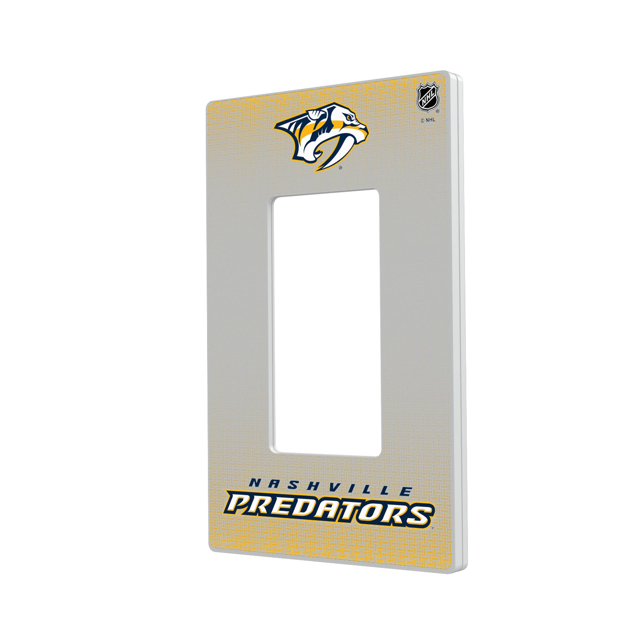 Nashville Predators Linen Hidden-Screw Light Switch Plate#Style_Single Rocker