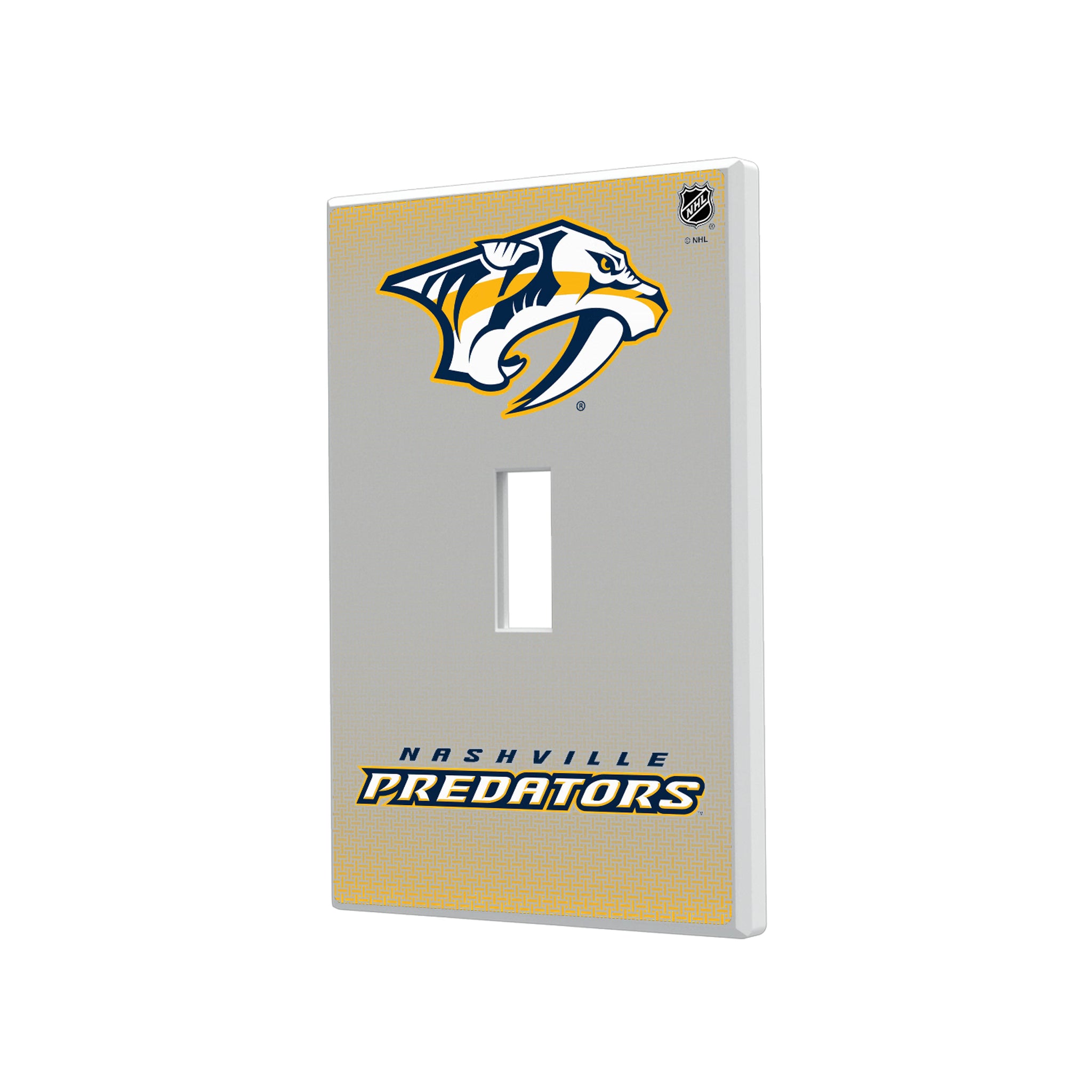 Nashville Predators Linen Hidden-Screw Light Switch Plate#Style_Single Toggle