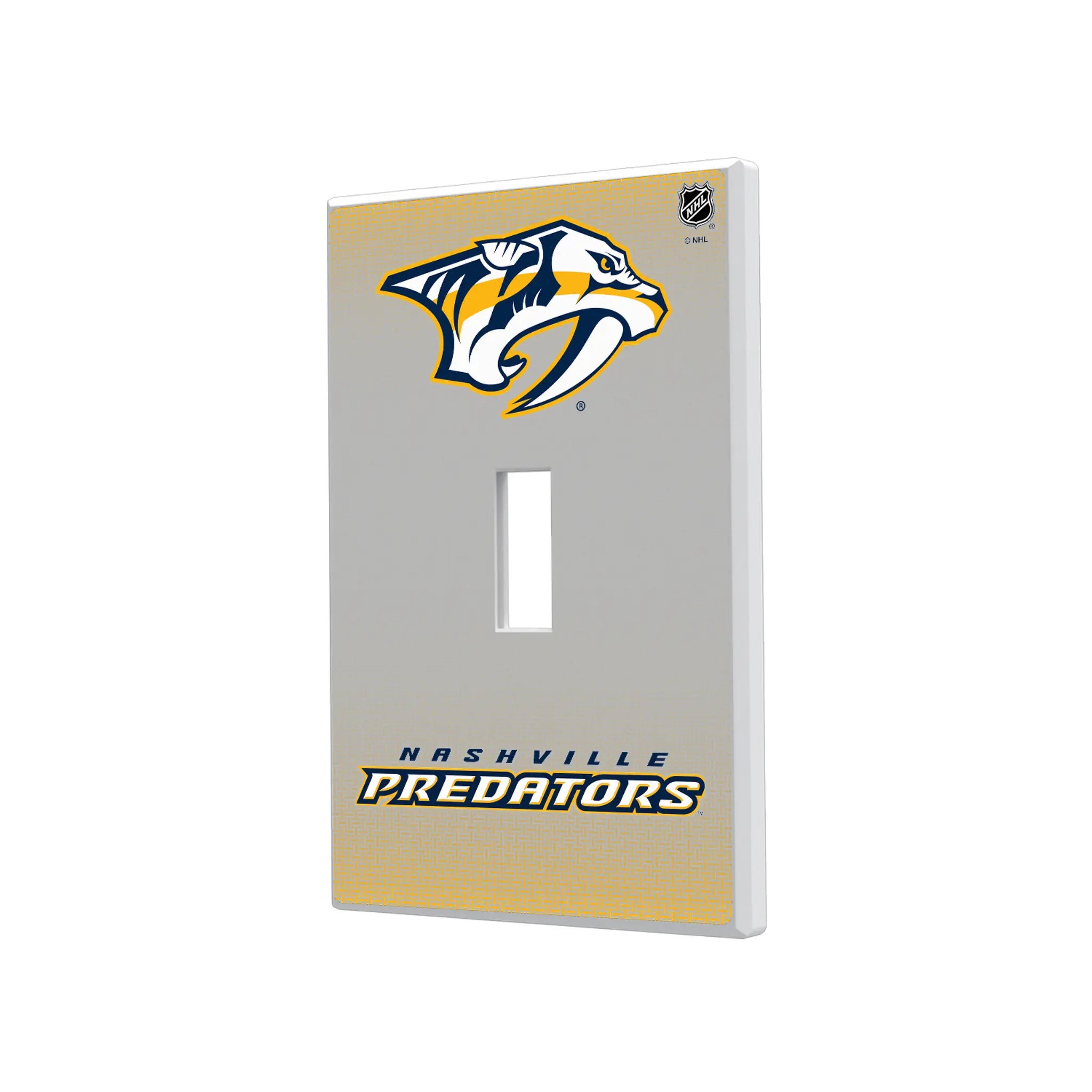 Nashville Predators Linen Hidden-Screw Light Switch Plate#Style_Single Toggle