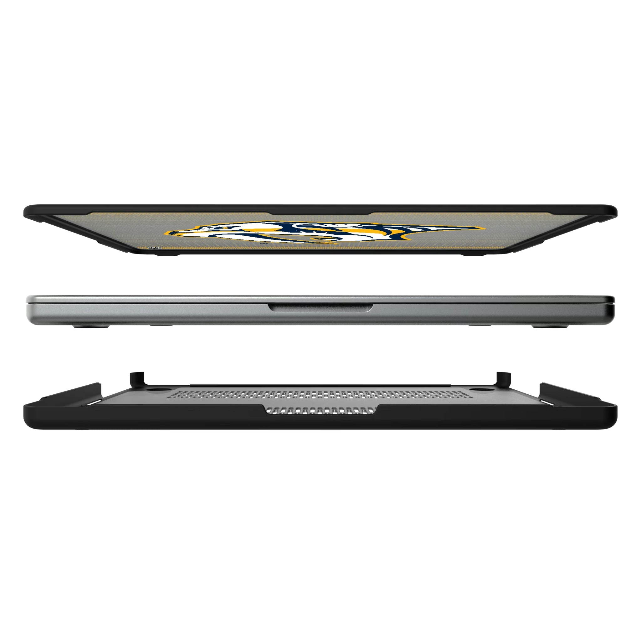Nashville Predators Linen MacBook Laptop Case for Apple MacBook#Device_MacBook Pro (14-inch, 2021) / MacBook Pro (14-inch, 2023) / MacBook Pro (14-inch, 2024)