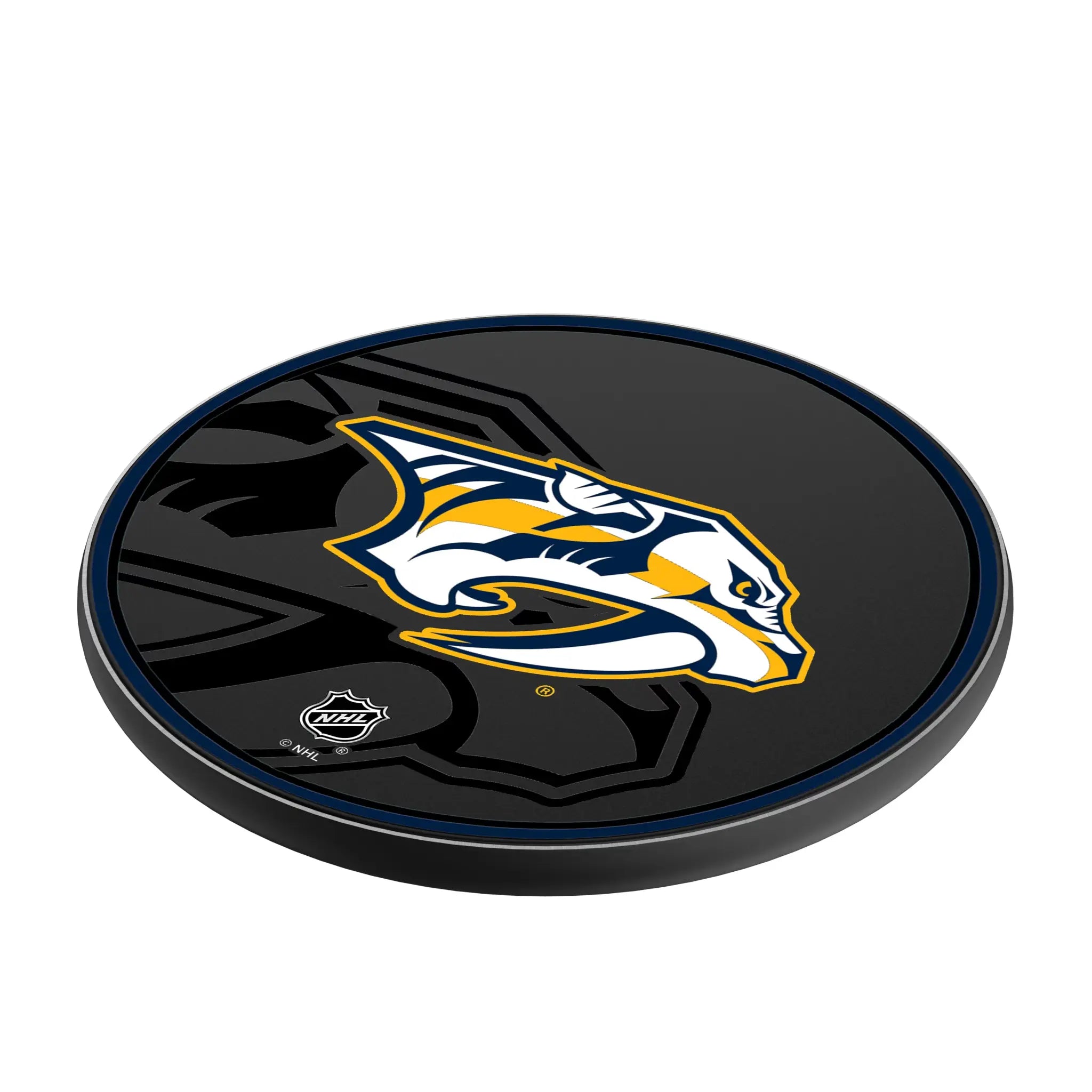 Nashville Predators Monocolor Tilt 15-Watt Wireless Charger - Isometric View
