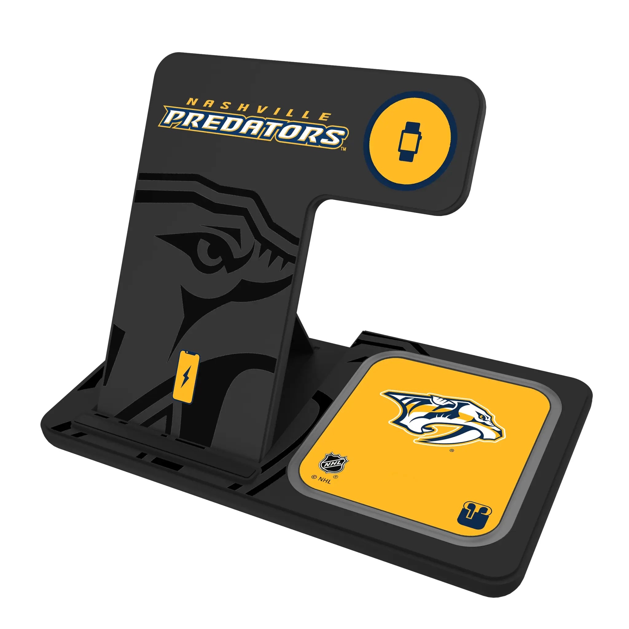 Nashville Predators Monocolor Tilt 3 in 1 Charging Station