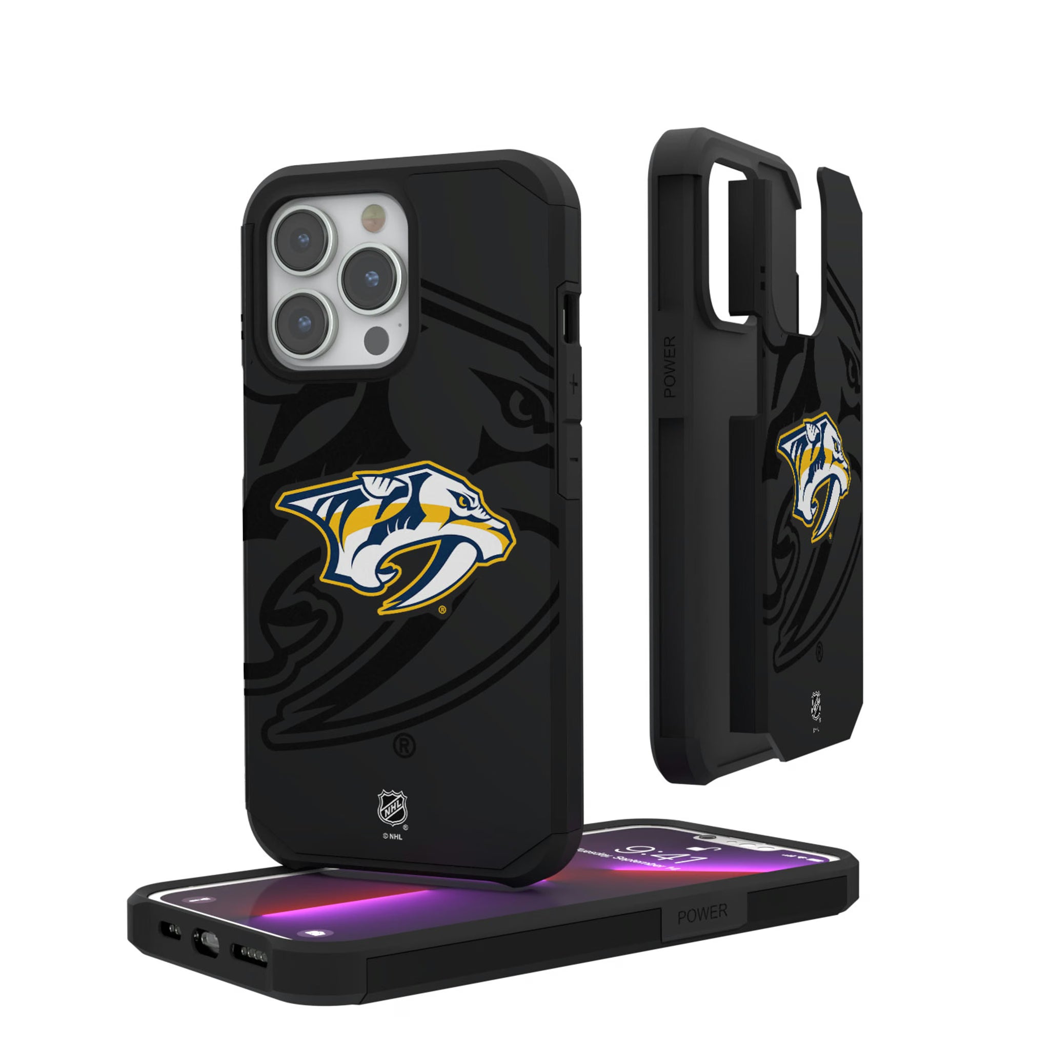 Nashville Predators Monocolor Tilt iPhone Rugged Phone Case for Apple iPhone