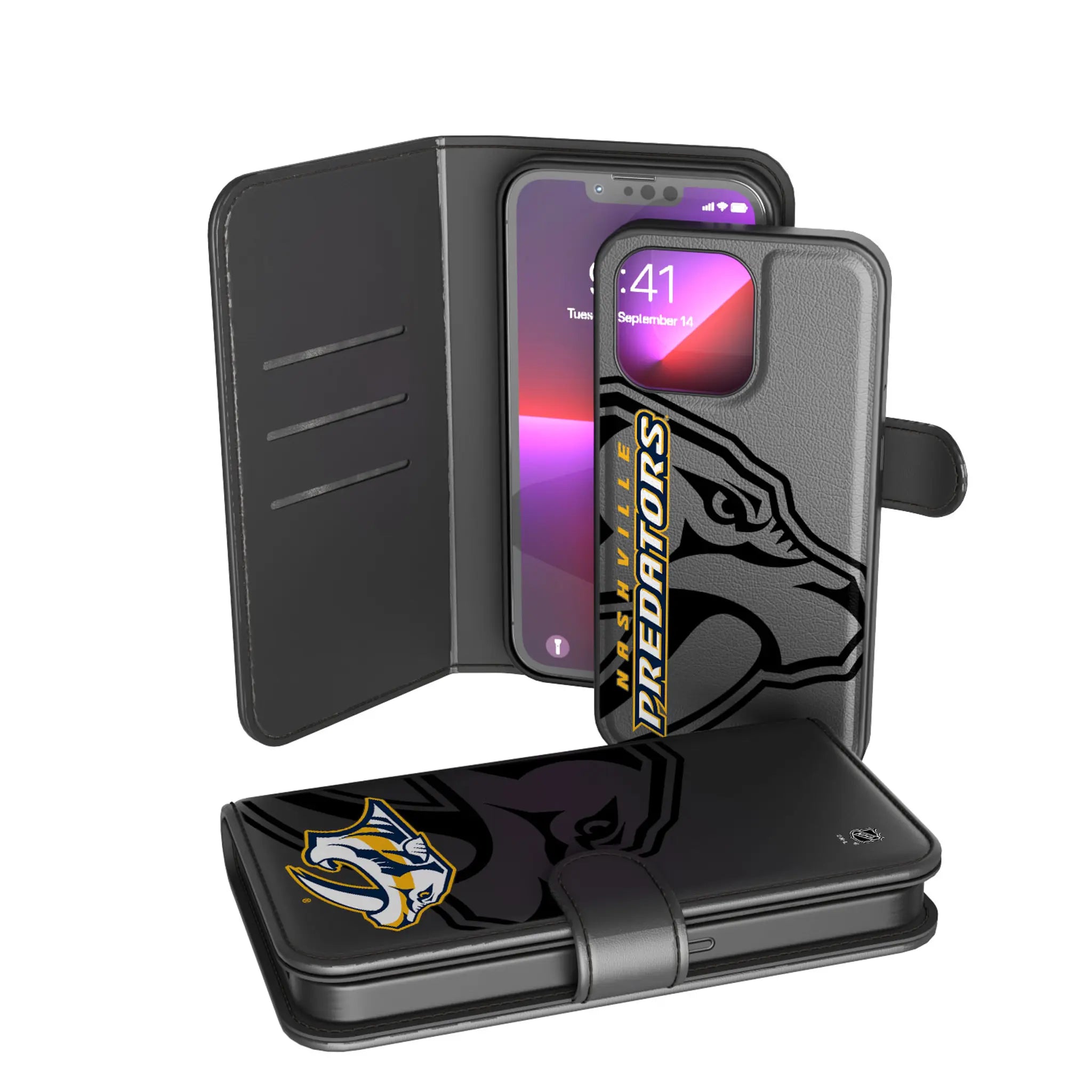 Nashville Predators Monocolor Tilt iPhone Wallet Phone Case for Apple iPhone