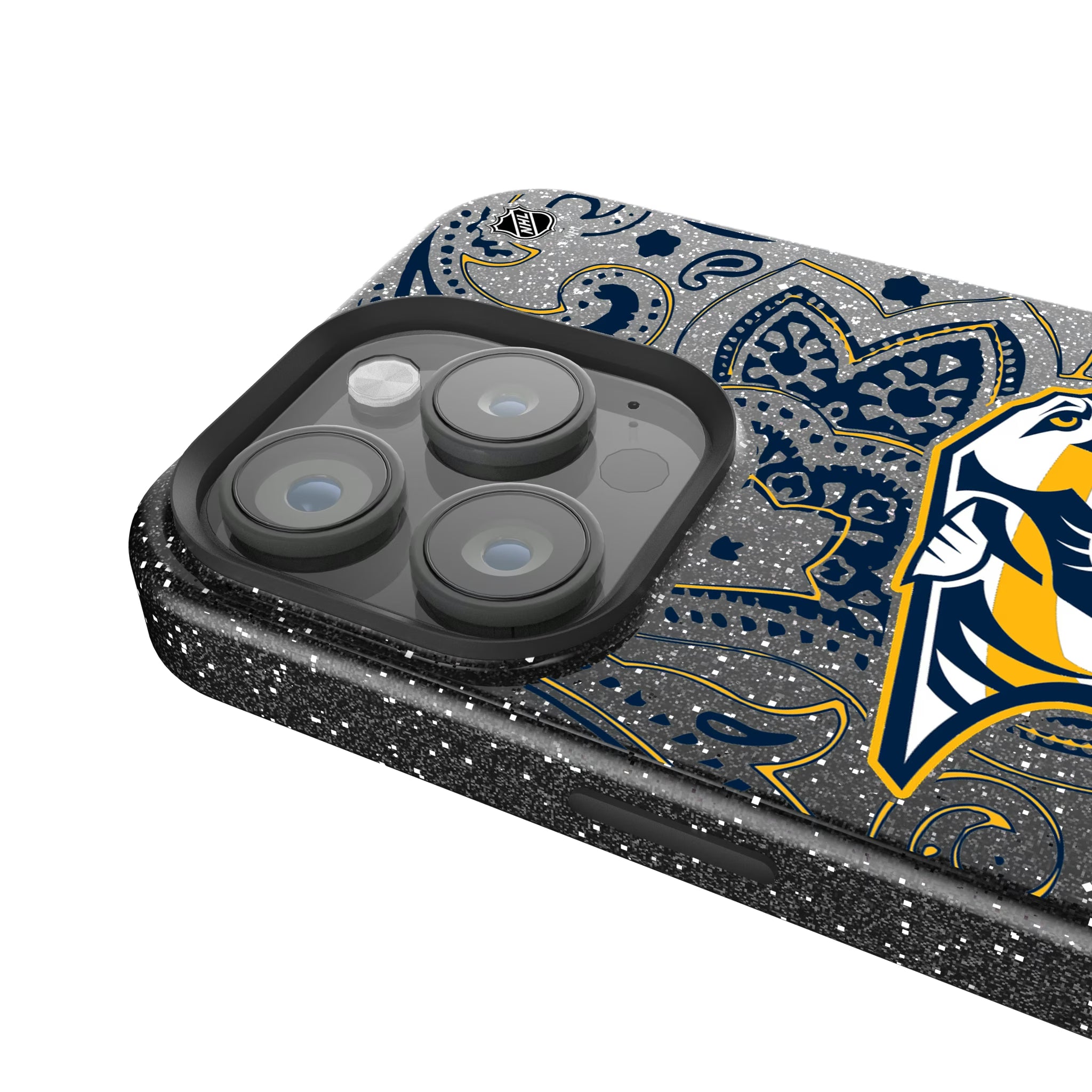 Nashville Predators Paisley iPhone Bling Phone Case for Apple iPhone - Detail