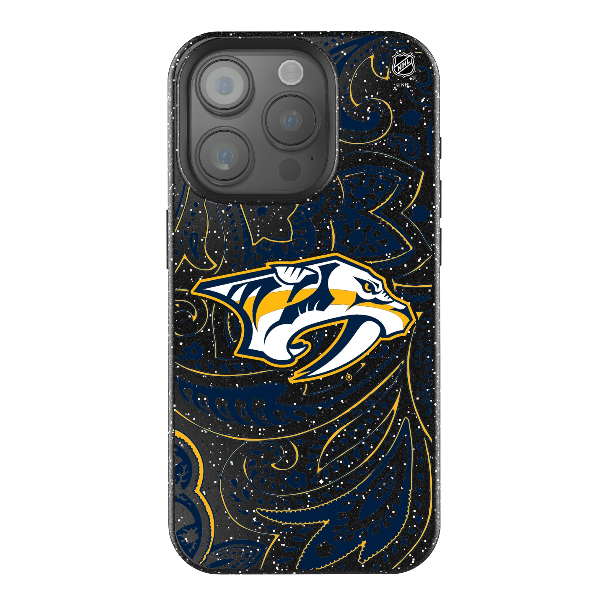 Nashville Predators Paisley iPhone Bling Phone Case for Apple iPhone
