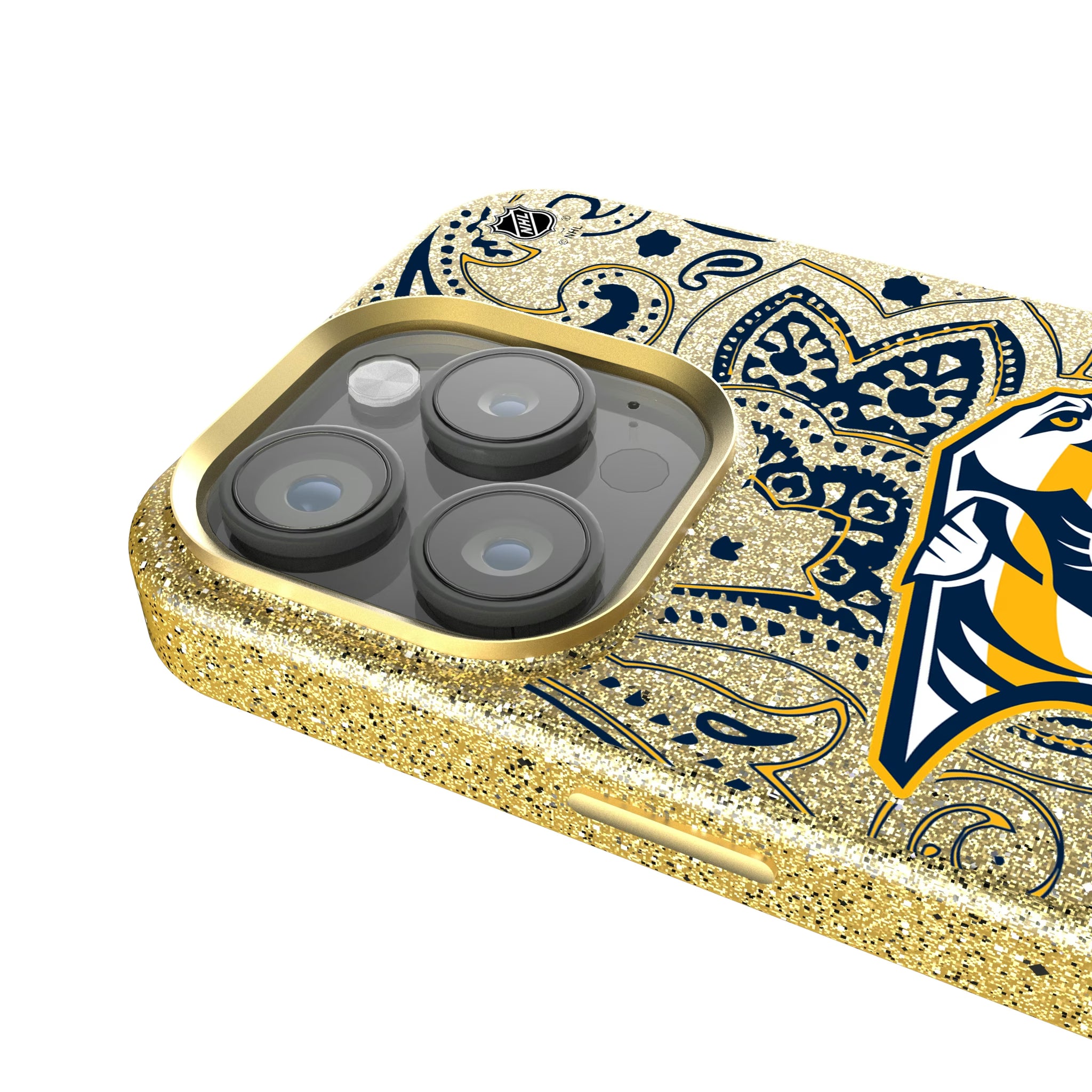 Nashville Predators Paisley iPhone Bling Phone Case for Apple iPhone - Detail