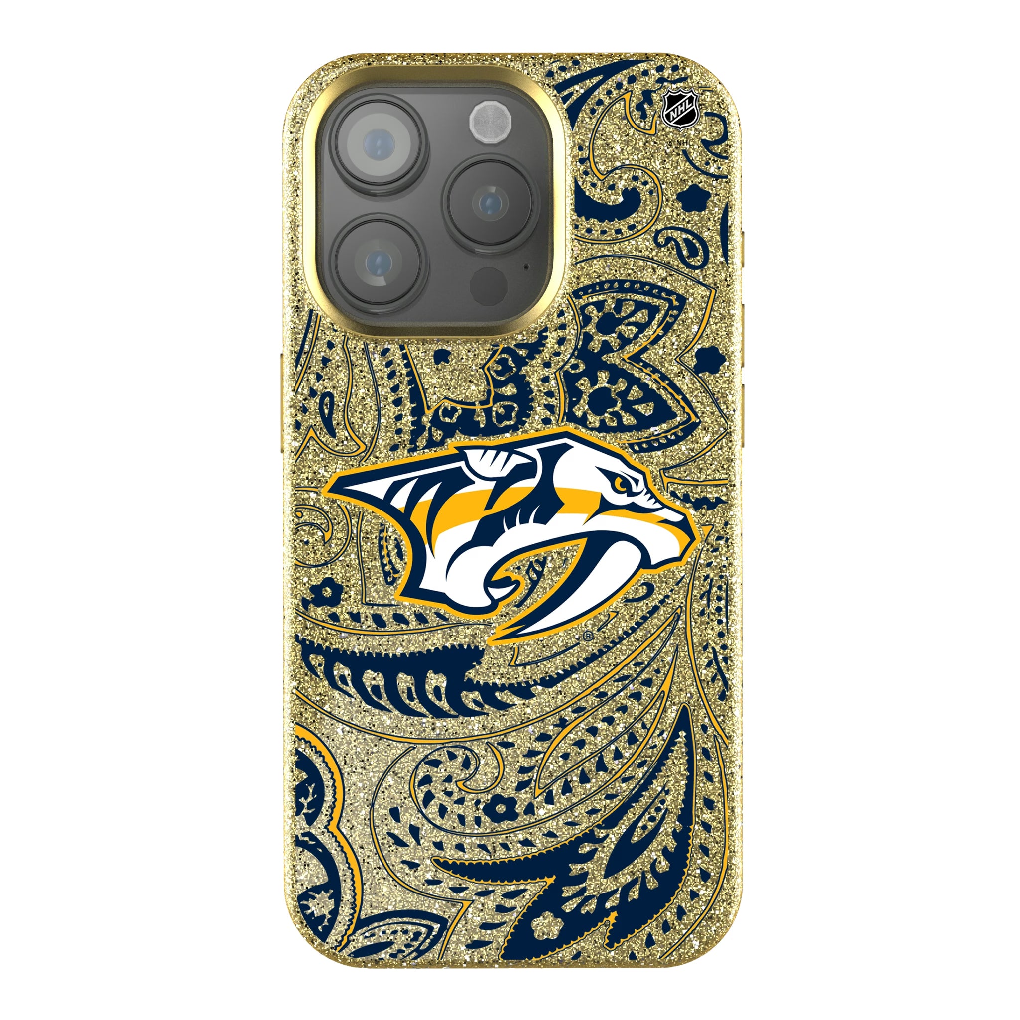 Nashville Predators Paisley iPhone Bling Phone Case for Apple iPhone