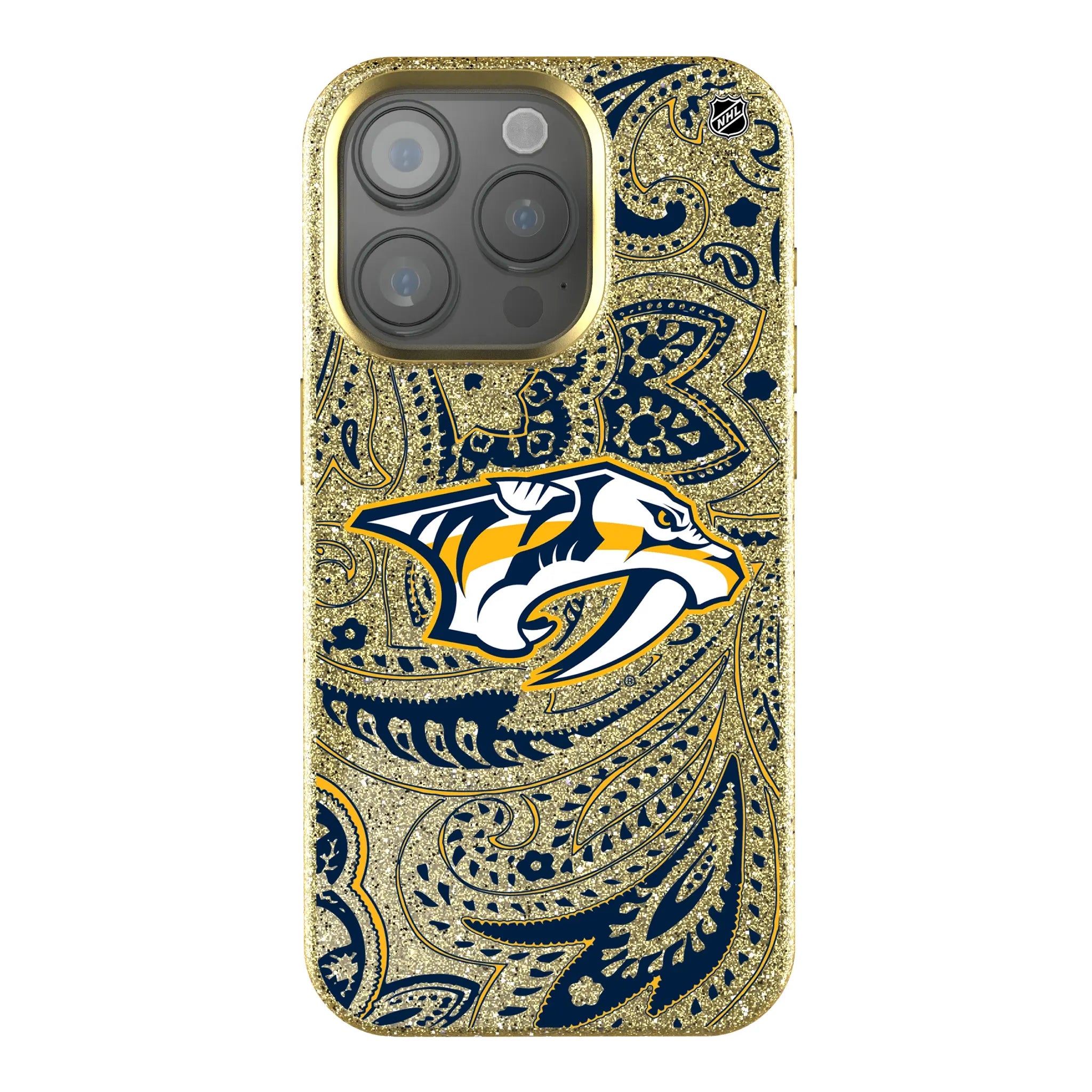 Nashville Predators Paisley iPhone Bling Phone Case for Apple iPhone