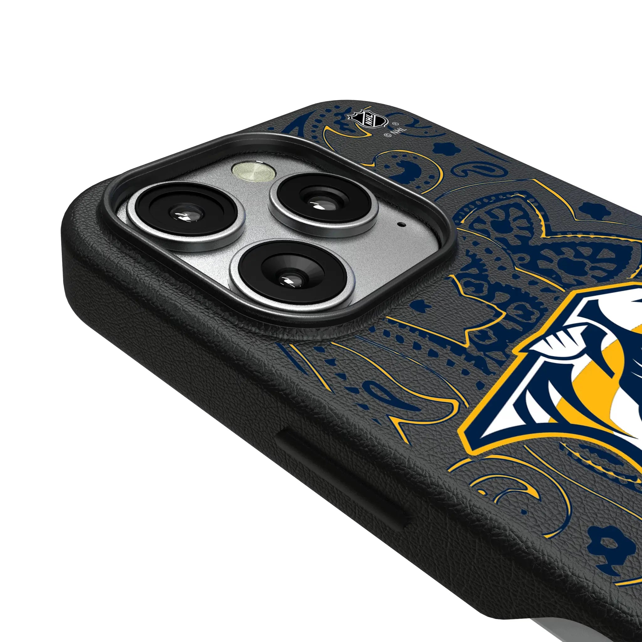 Nashville Predators Paisley iPhone MagSafe Compatible Phone Case for Apple iPhone - Detail