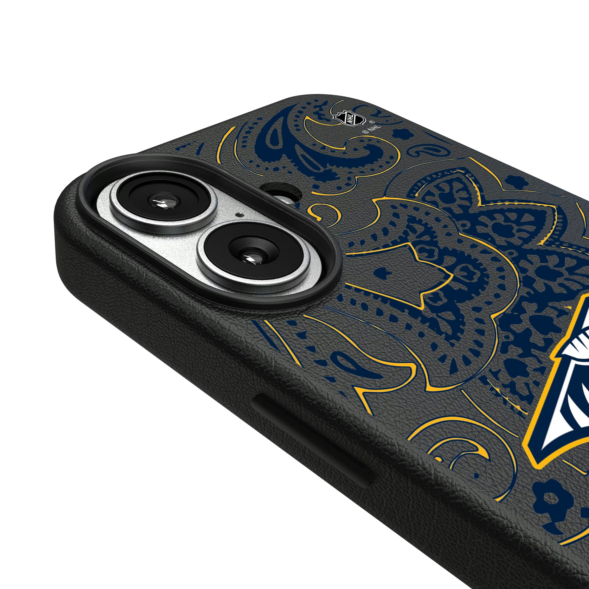 Nashville Predators Paisley iPhone MagSafe Compatible Phone Case for Apple iPhone - Detail#Device_iPhone 17