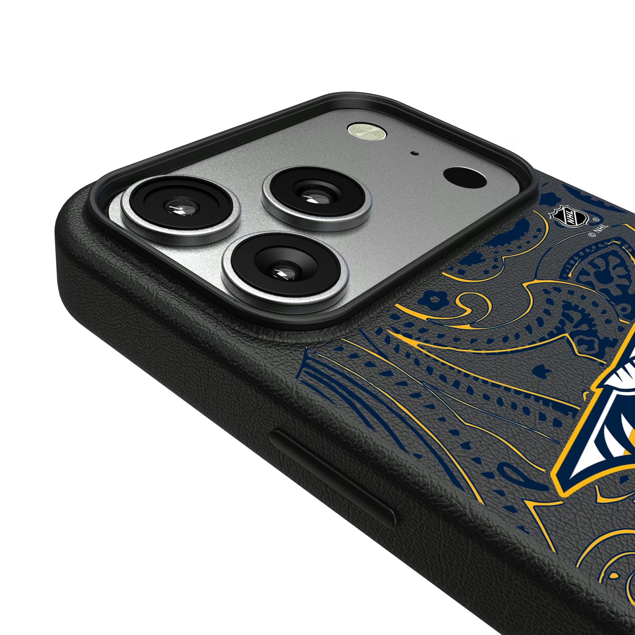 Nashville Predators Paisley iPhone MagSafe Compatible Phone Case for Apple iPhone - Detail#Device_iPhone 17 Pro