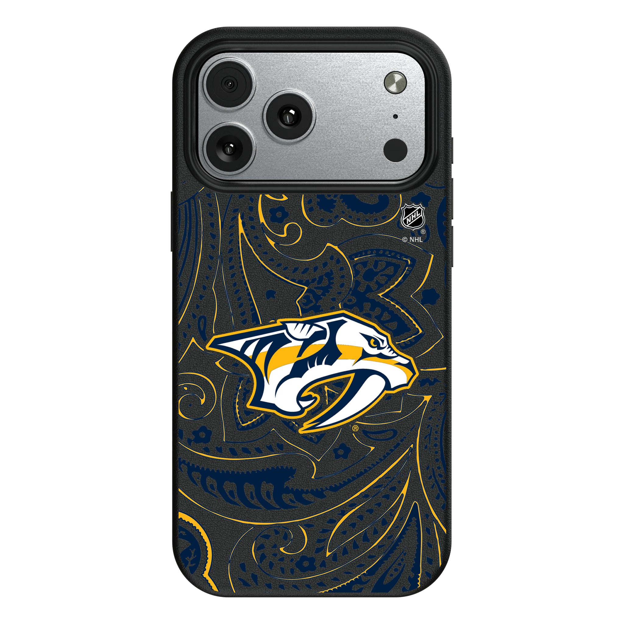 Nashville Predators Paisley iPhone MagSafe Compatible Phone Case for Apple iPhone#Device_iPhone 17 Pro Max