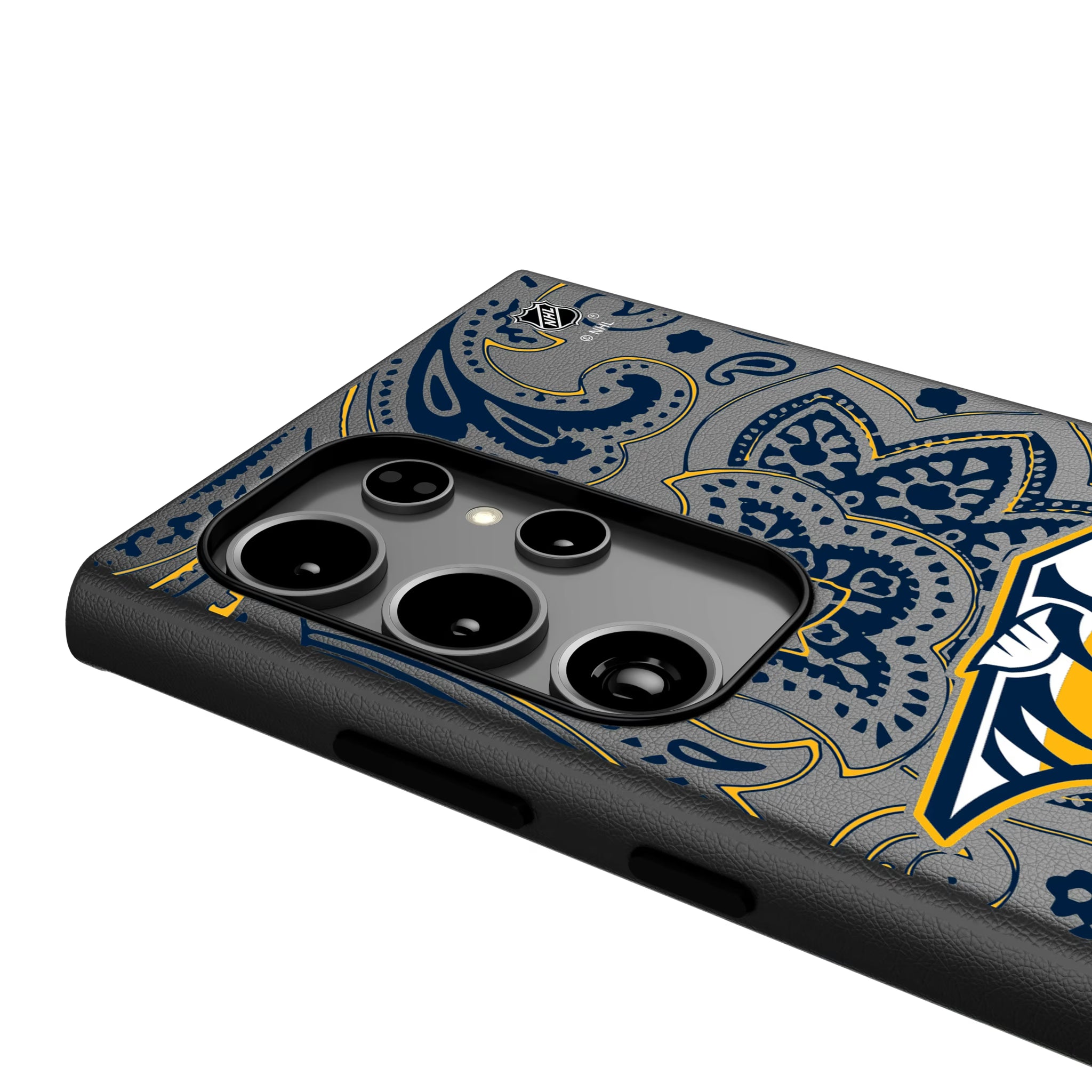 Nashville Predators Paisley Galaxy MagSafe Compatible Phone Case for Samsung Galaxy - Detail