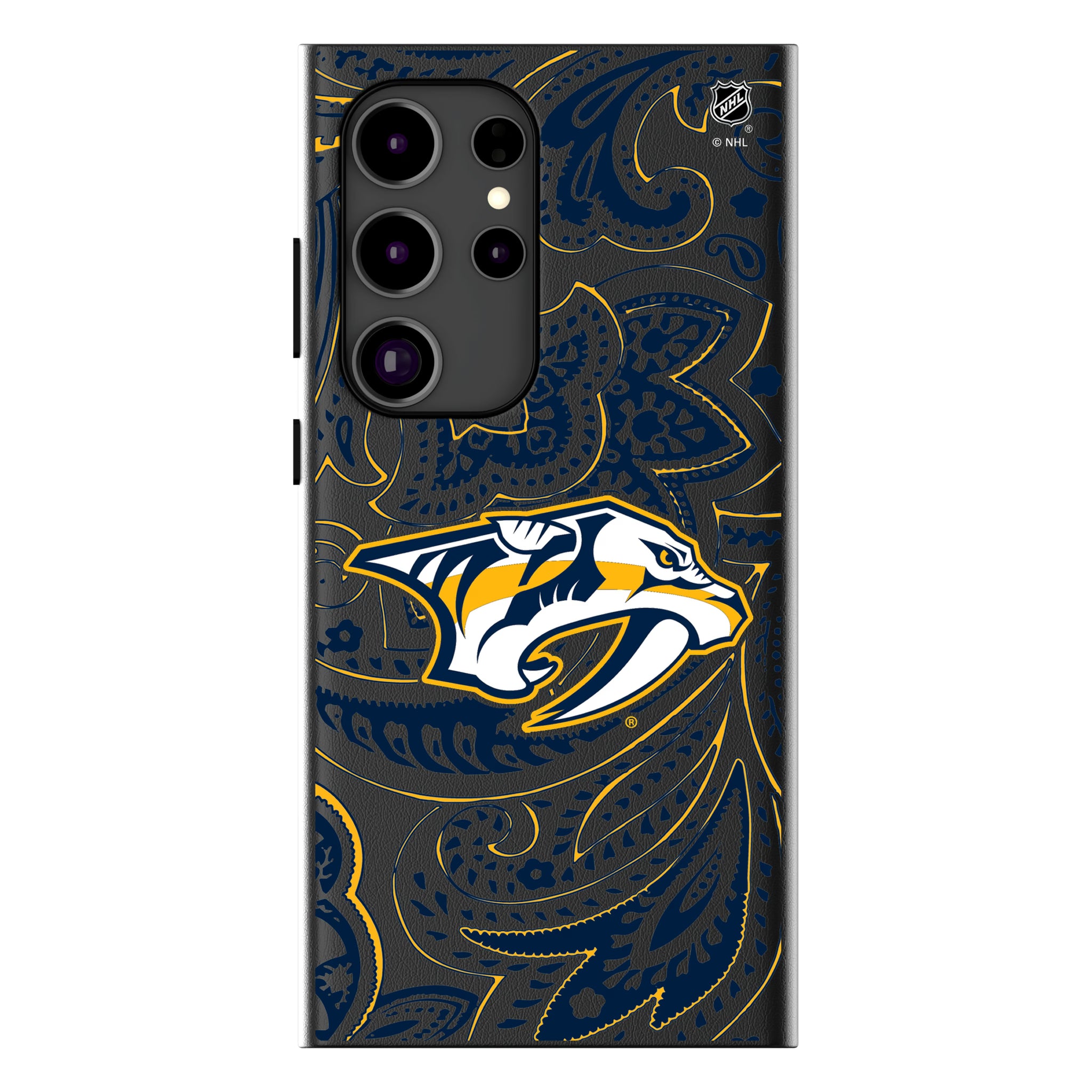 Nashville Predators Paisley Galaxy MagSafe Compatible Phone Case for Samsung Galaxy