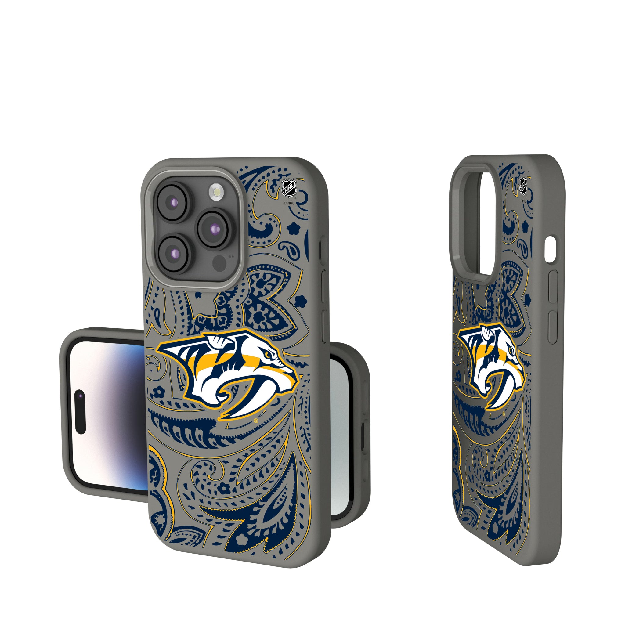 Nashville Predators Paisley iPhone Soft Touch Phone Case for Apple iPhone