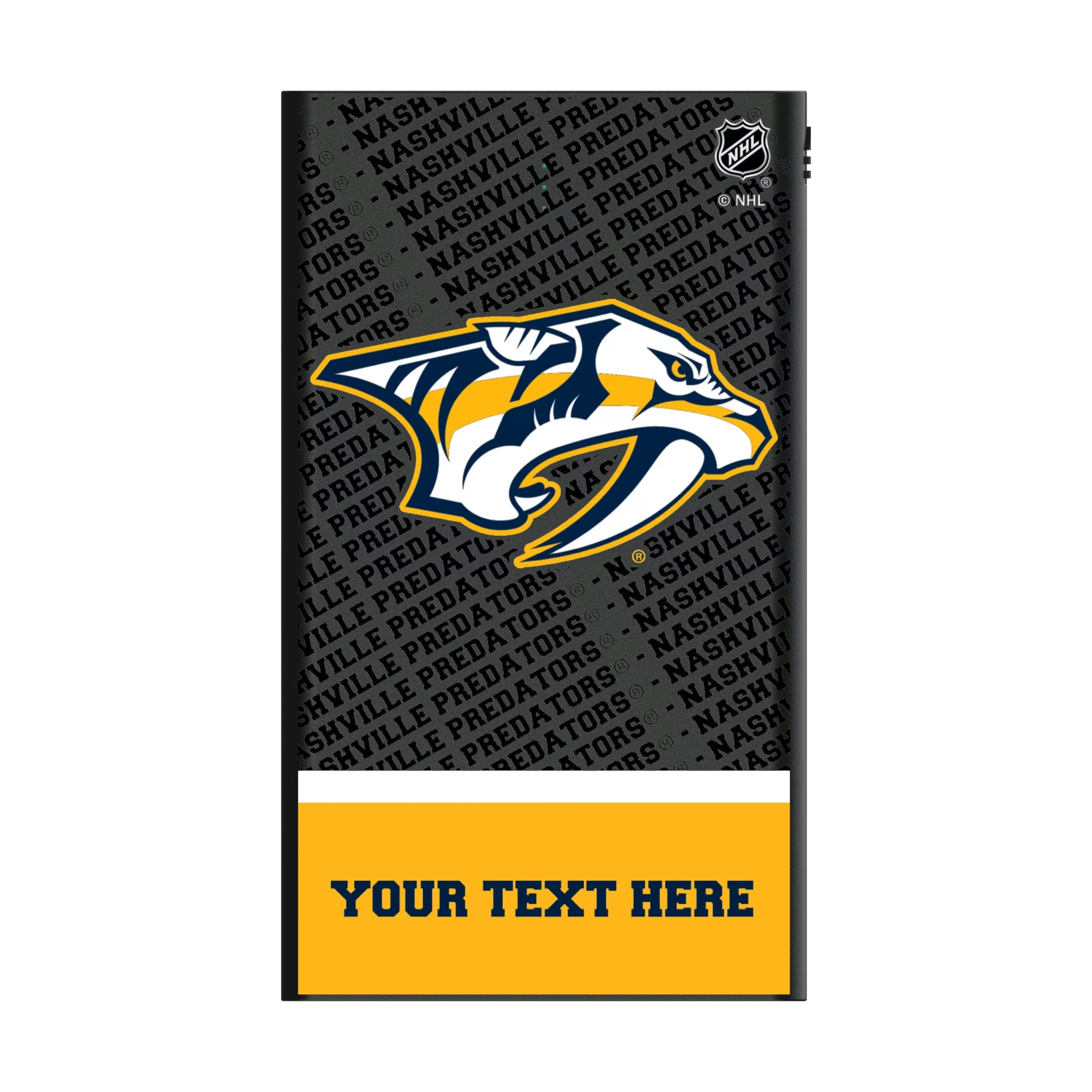 Nashville Predators Personalized EndZone Plus 5000mAh Flat Powerbank