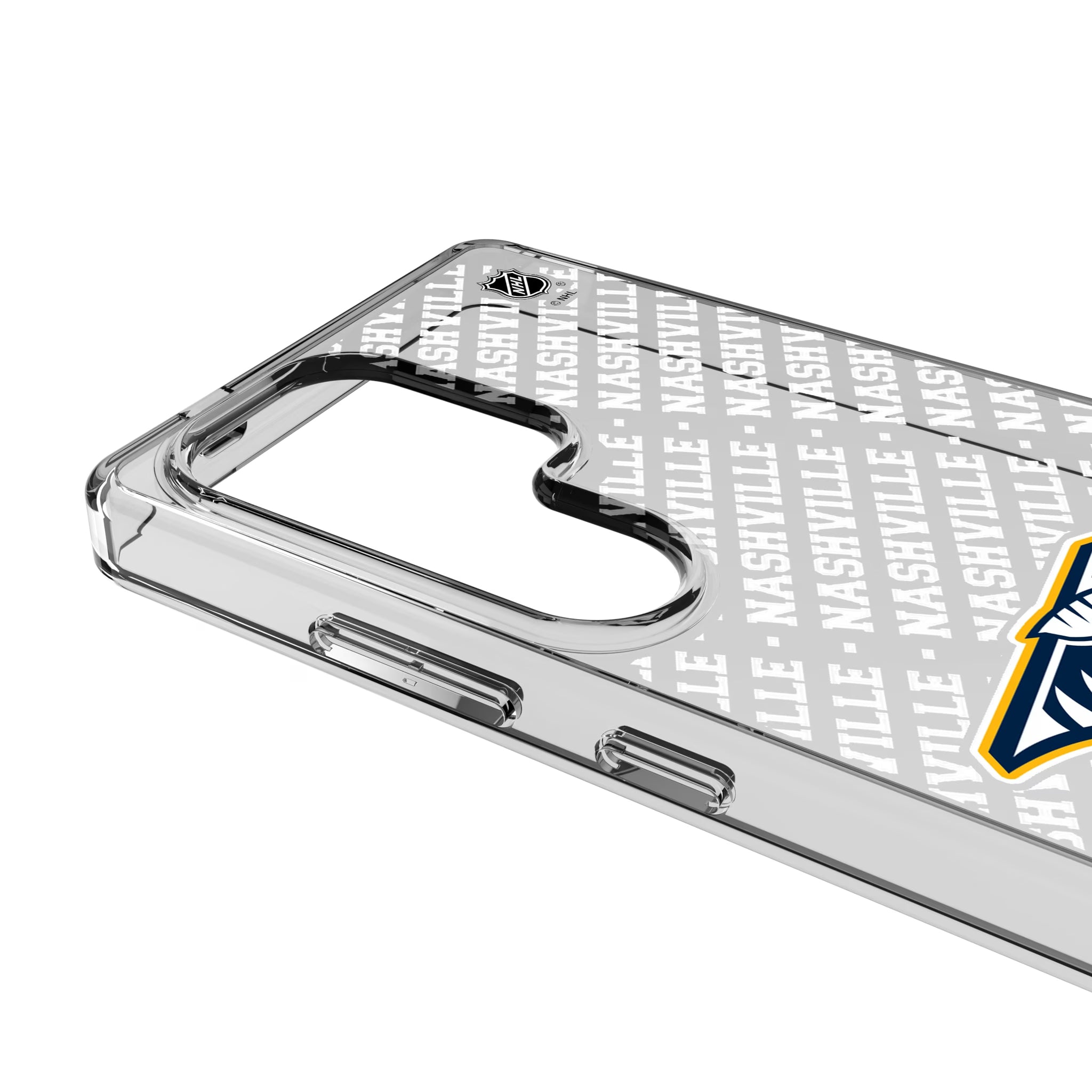 Nashville Predators Personalized EndZone Plus Galaxy Clear Phone Case for Samsung Galaxy - Detail