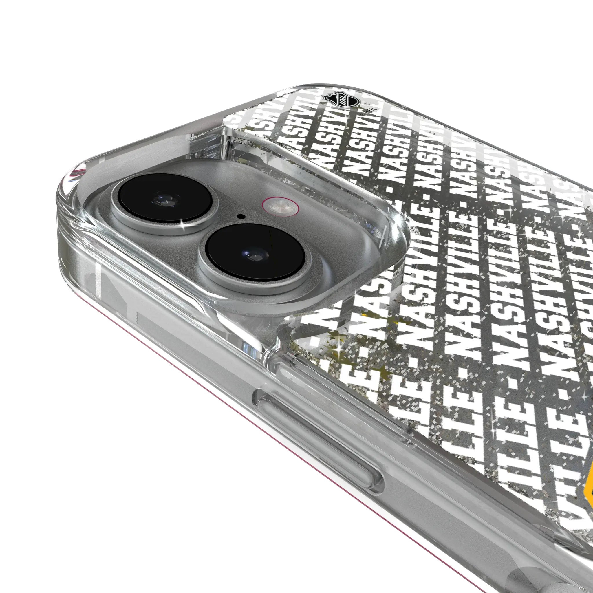 Nashville Predators Personalized EndZone Plus iPhone Glitter Phone Case for Apple iPhone - Detail