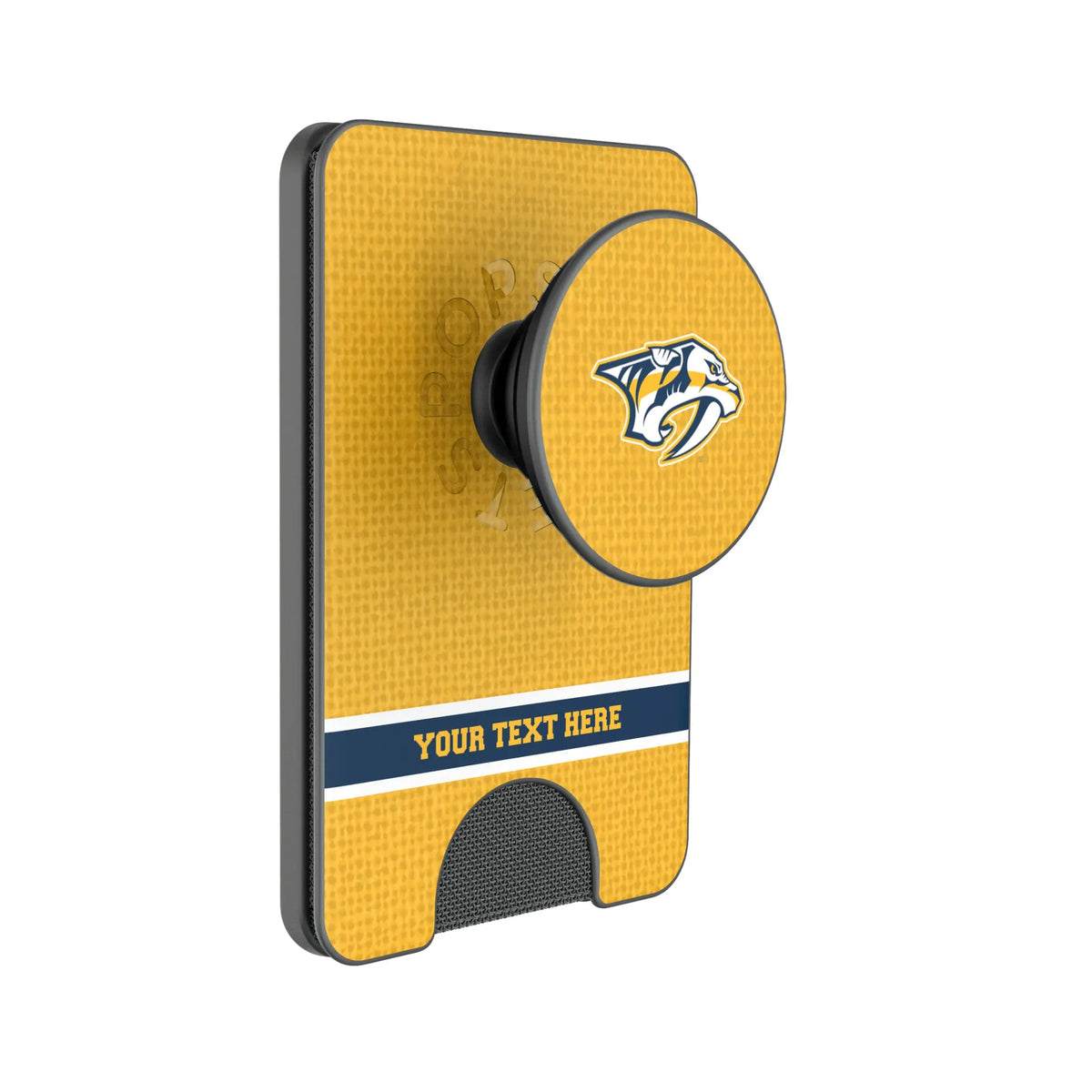 Nashville Predators Personalized Endzone Solid Popsockets Wallet Magnetic