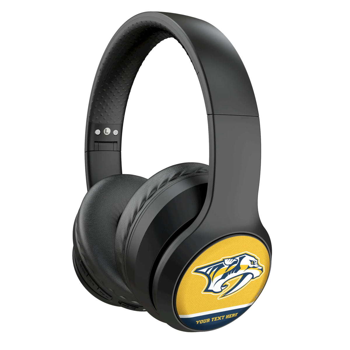 Nashville Predators Personalized Endzone Solid Wireless Over-Ear Headphones With Case