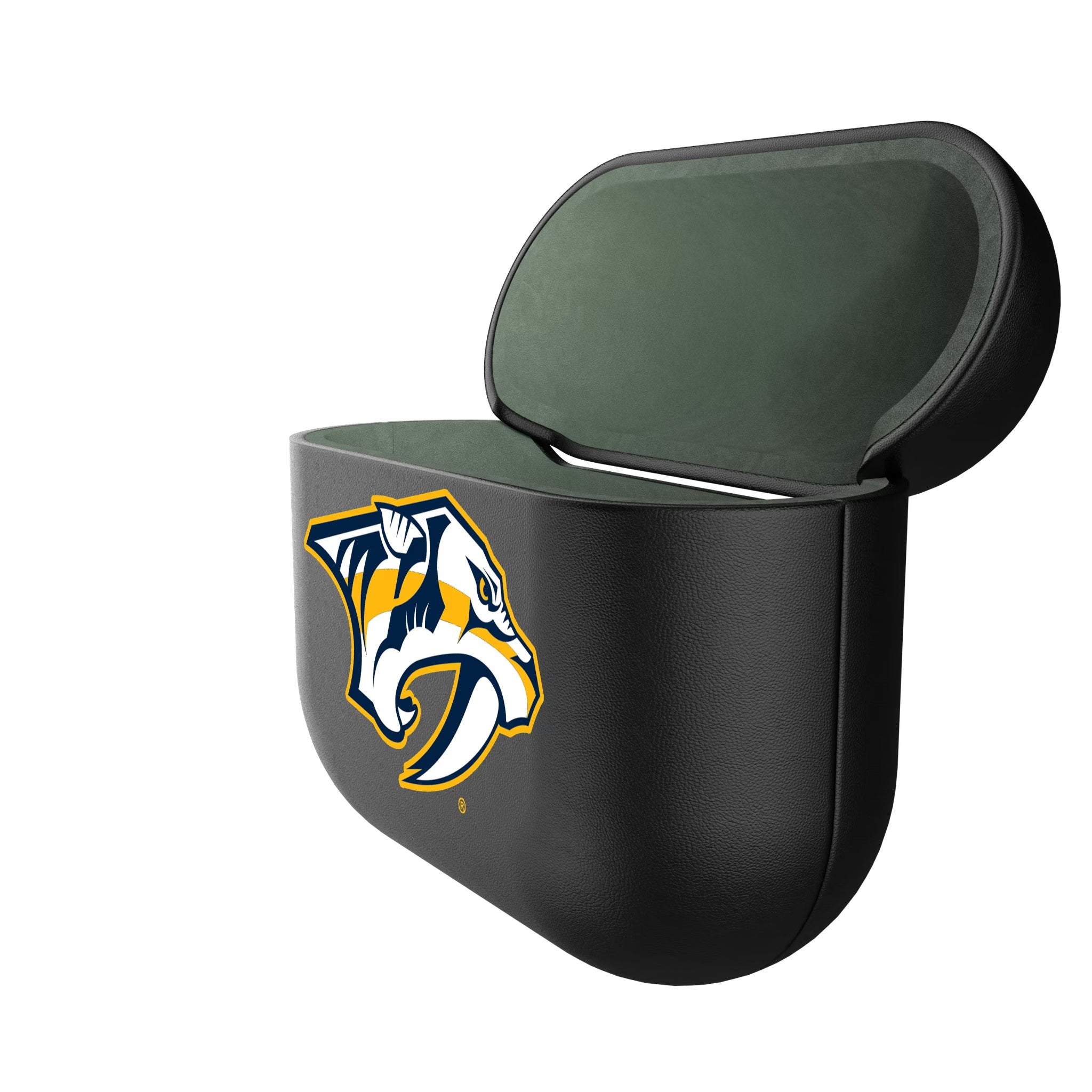 Nashville Predators Personalized Insignia AirPods AirPod Case Cover - Isometric View#Device_AirPods 3rd Gen