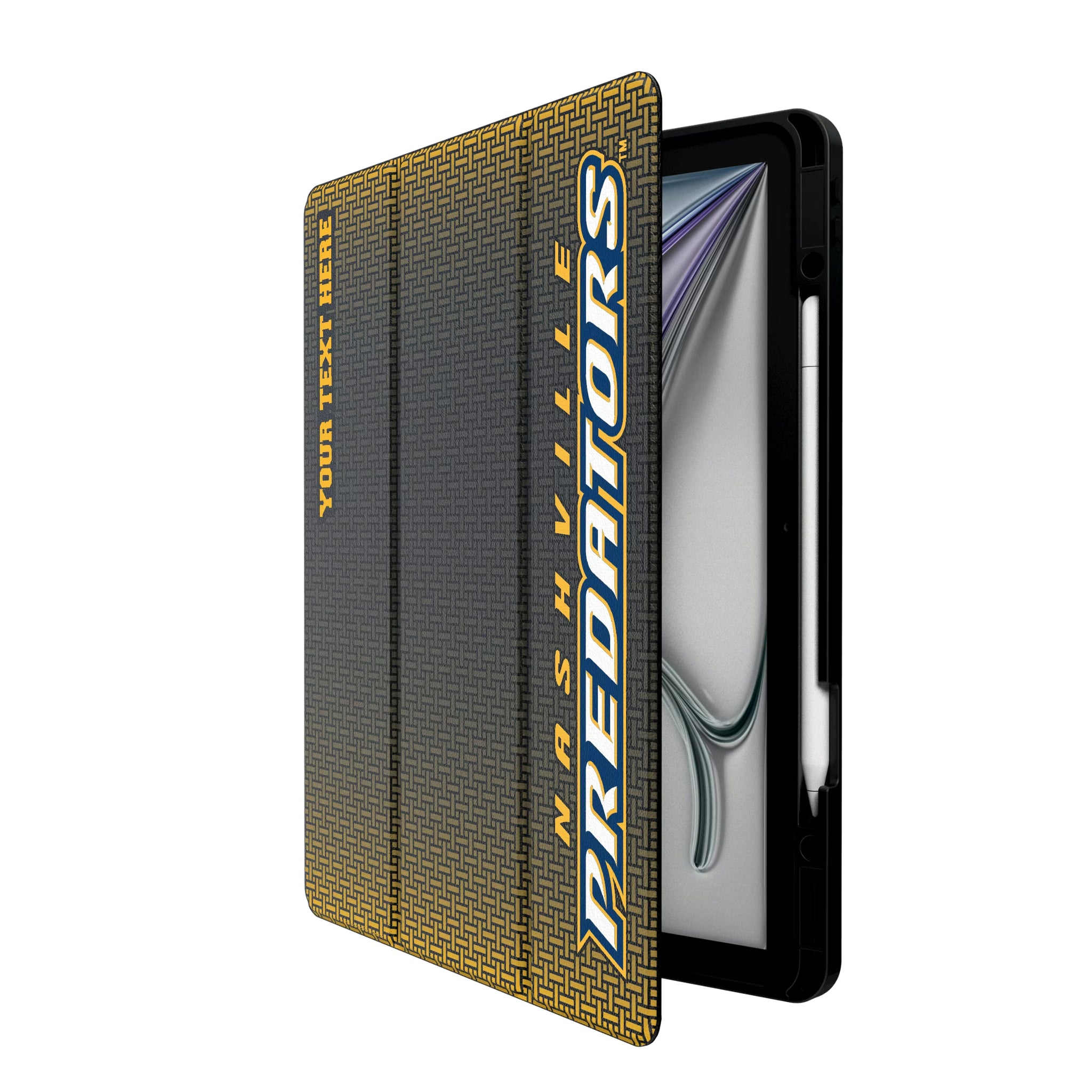 Nashville Predators Personalized Linen iPad Tablet Case for Apple iPad