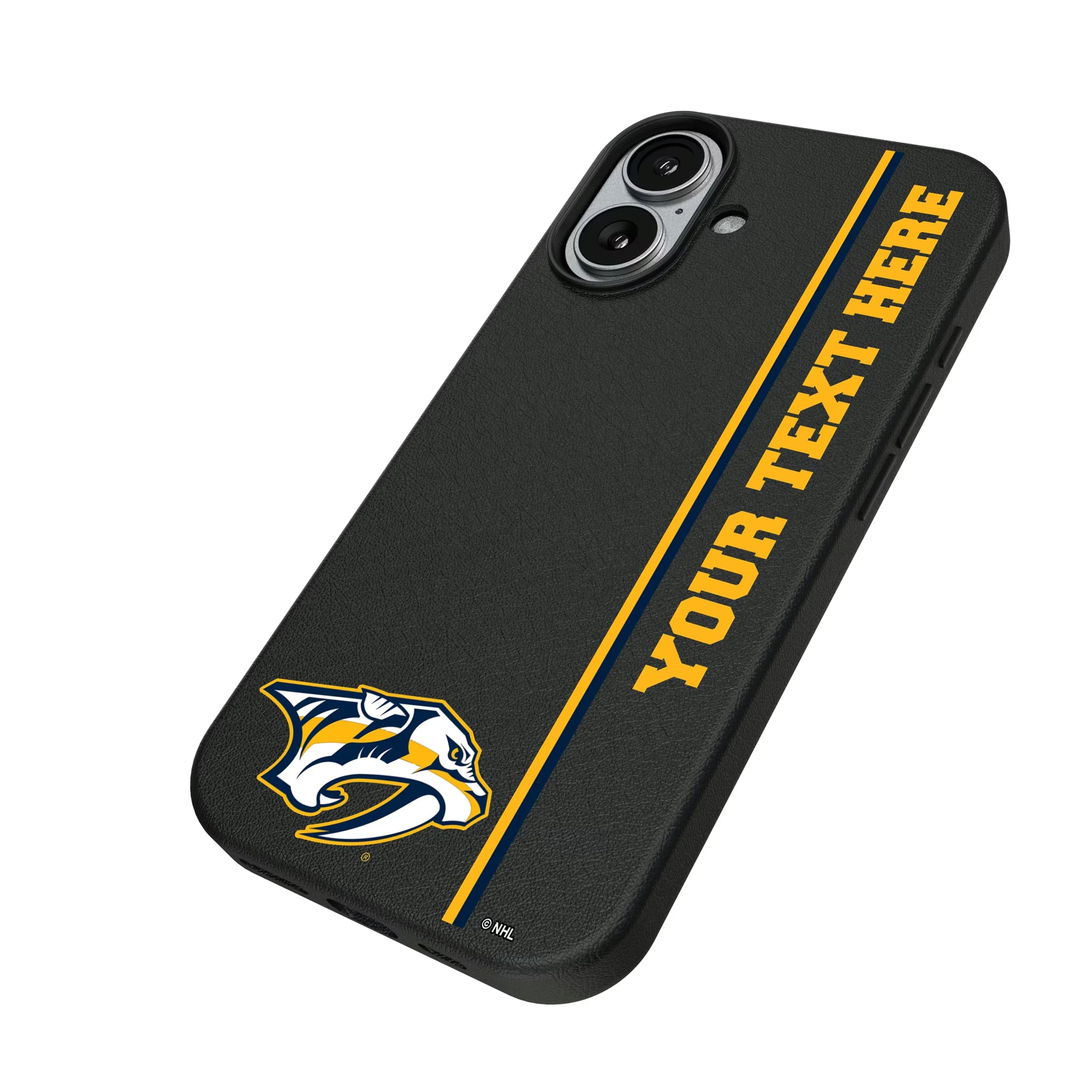 Nashville Predators Personalized Sidebard iPhone MagSafe Compatible Phone Case for Apple iPhone - Isometric View#Device_iPhone 17
