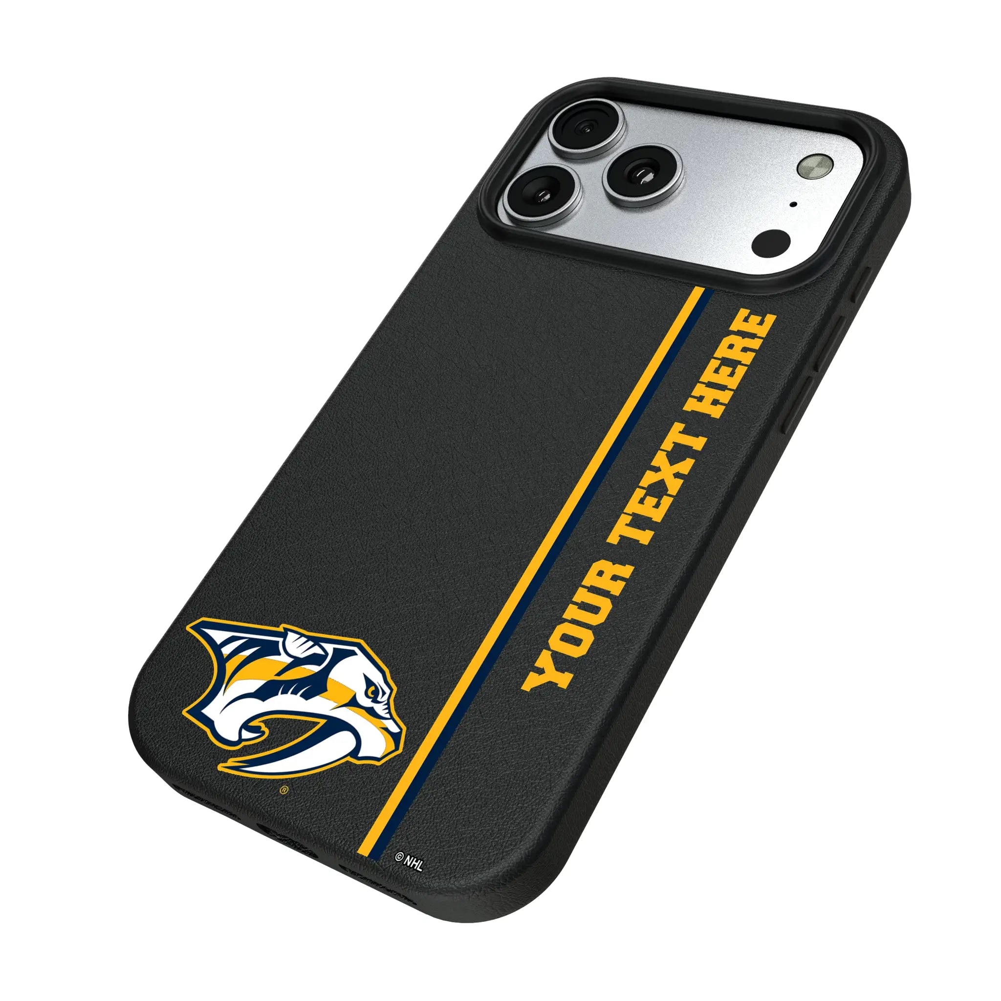 Nashville Predators Personalized Sidebard iPhone MagSafe Compatible Phone Case for Apple iPhone - Isometric View#Device_iPhone 17 Pro Max