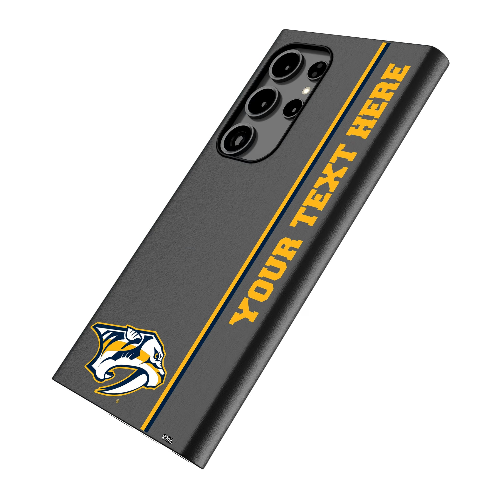 Nashville Predators Personalized Sidebard Galaxy MagSafe Compatible Phone Case for Samsung Galaxy - Isometric View