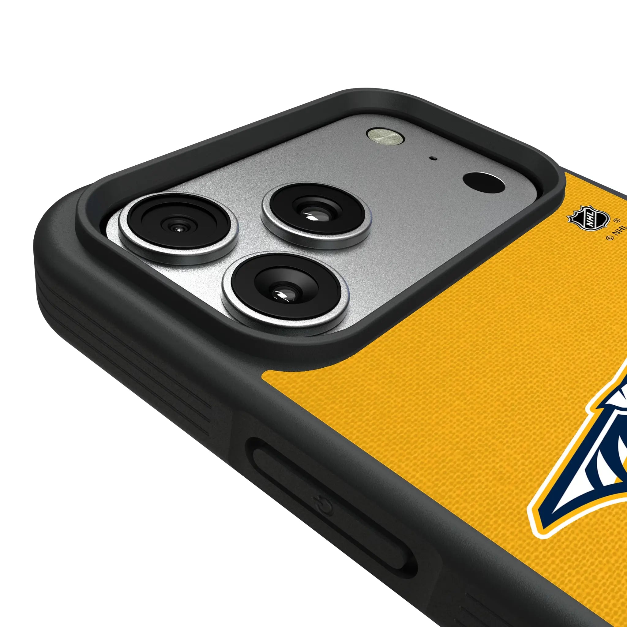Nashville Predators Personalized Stripe iPhone Bump Phone Case for Apple iPhone - Detail#Device_iPhone 17 Pro Max