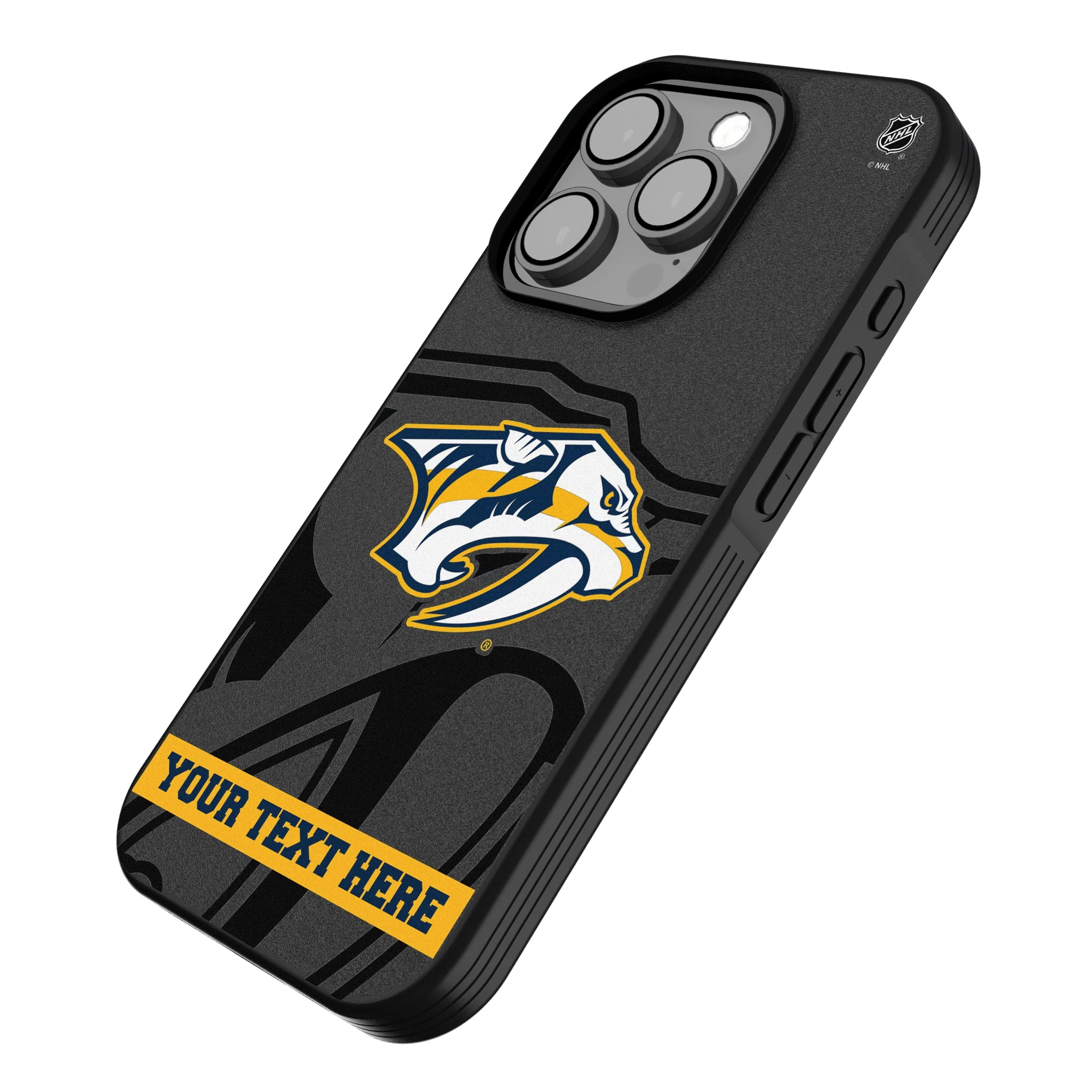 Nashville Predators Personalized Tilt iPhone Bump Phone Case for Apple iPhone - Isometric View