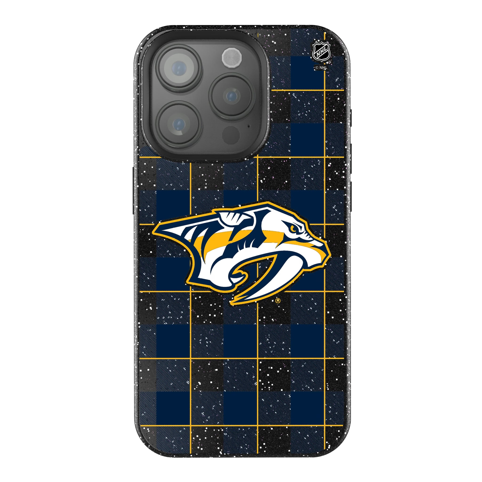 Nashville Predators Plaid iPhone Bling Phone Case for Apple iPhone