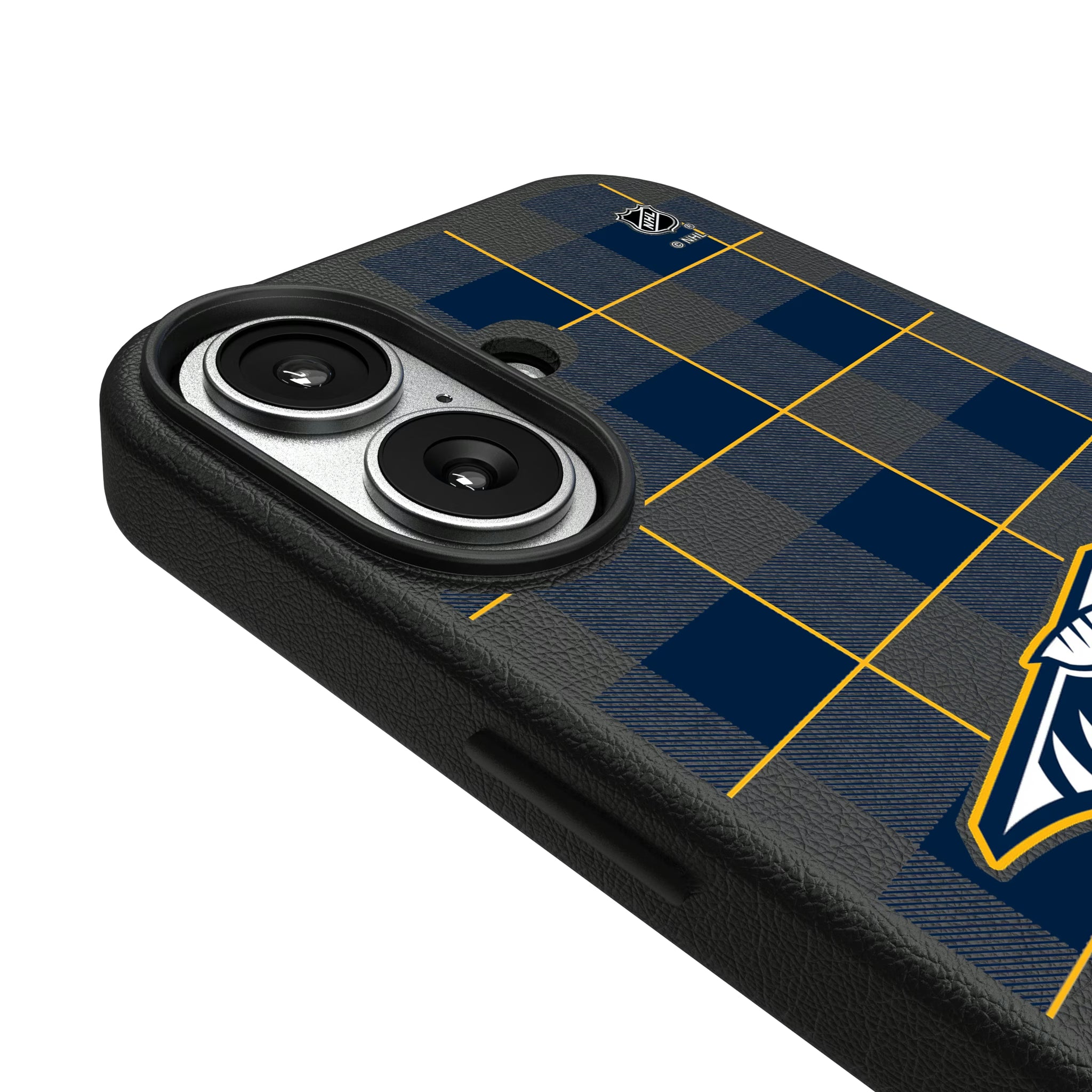 Nashville Predators Plaid iPhone MagSafe Compatible Phone Case for Apple iPhone - Detail#Device_iPhone 17