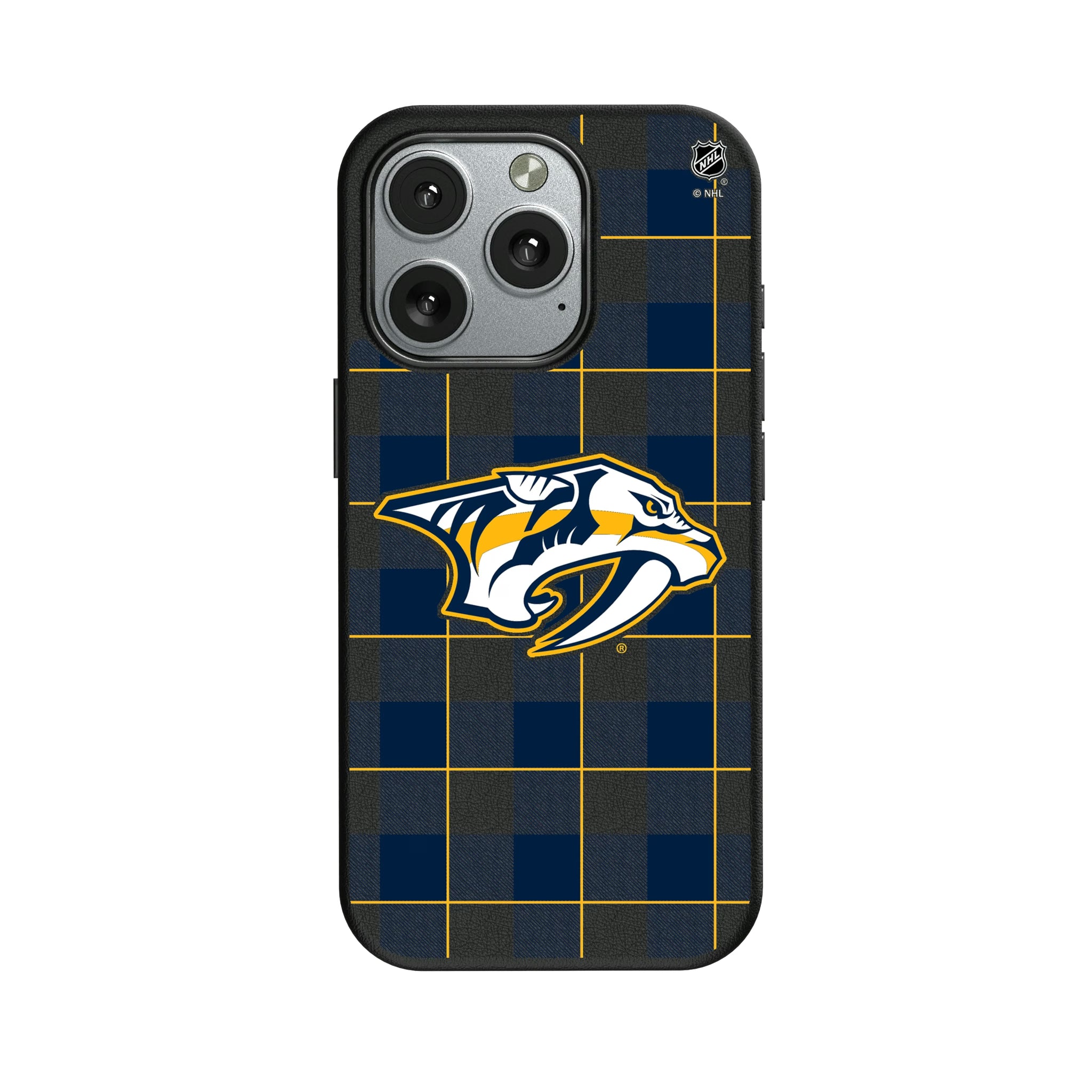 Nashville Predators Plaid iPhone MagSafe Compatible Phone Case for Apple iPhone