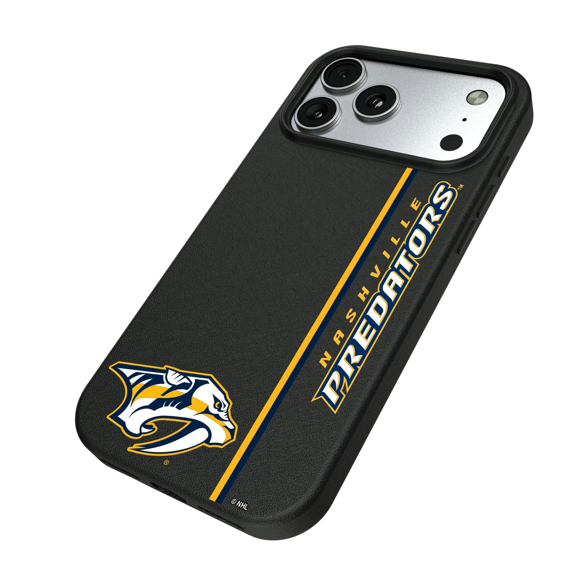 Nashville Predators Sidebar iPhone MagSafe Compatible Phone Case for Apple iPhone - Isometric View#Device_iPhone 17 Pro Max