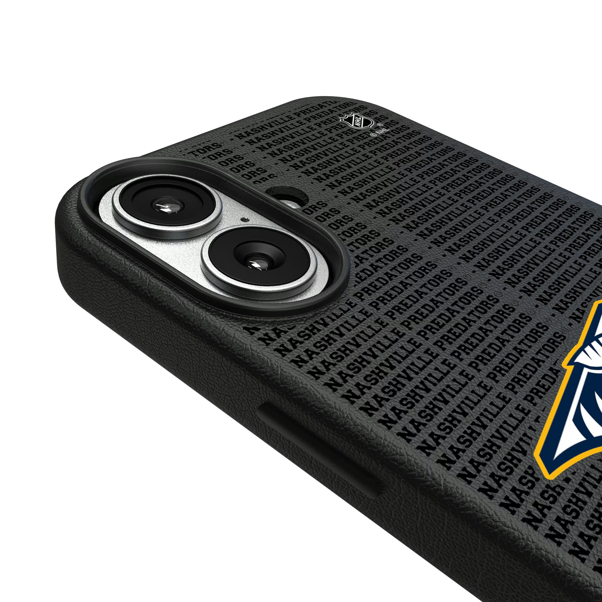 Nashville Predators Text Backdrop iPhone MagSafe Compatible Phone Case for Apple iPhone - Detail#Device_iPhone 17