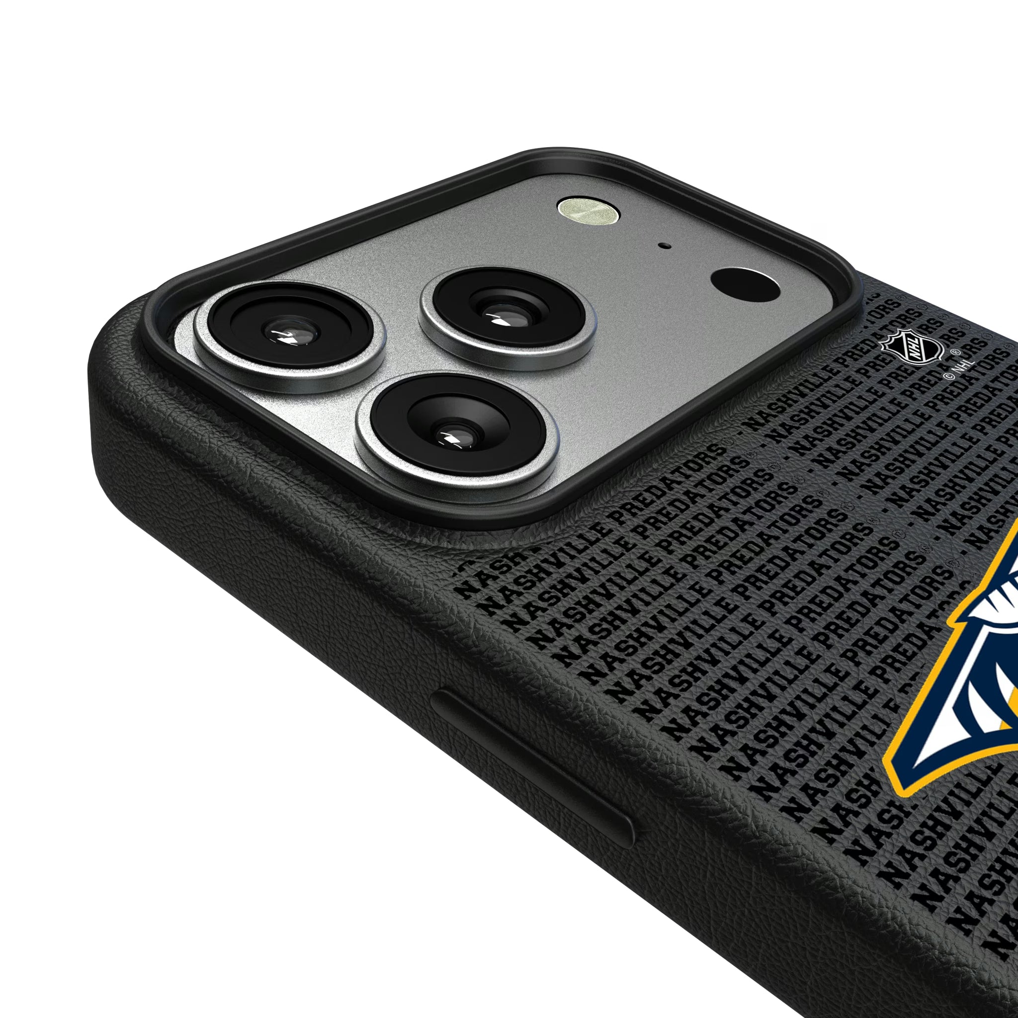 Nashville Predators Text Backdrop iPhone MagSafe Compatible Phone Case for Apple iPhone - Detail#Device_iPhone 17 Pro