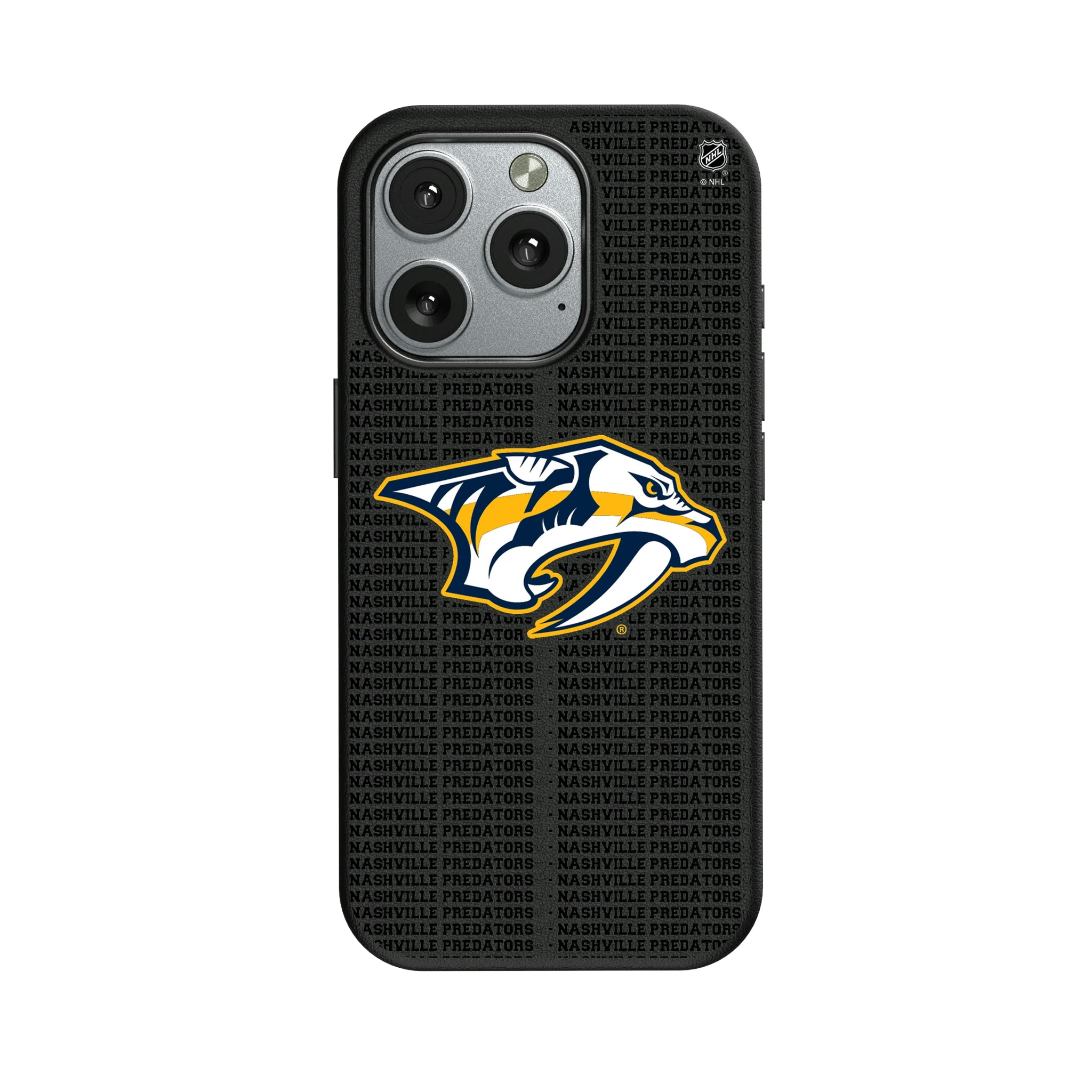 Nashville Predators Text Backdrop iPhone MagSafe Compatible Phone Case for Apple iPhone