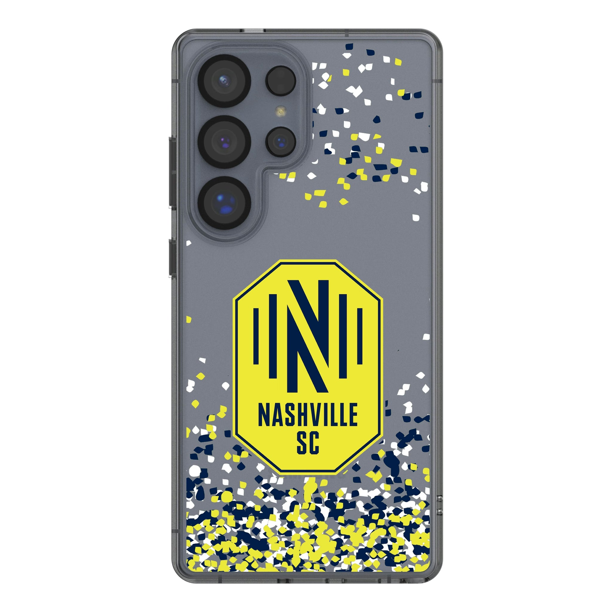 Nashville SC Confetti Galaxy Clear Phone Case for Samsung Galaxy