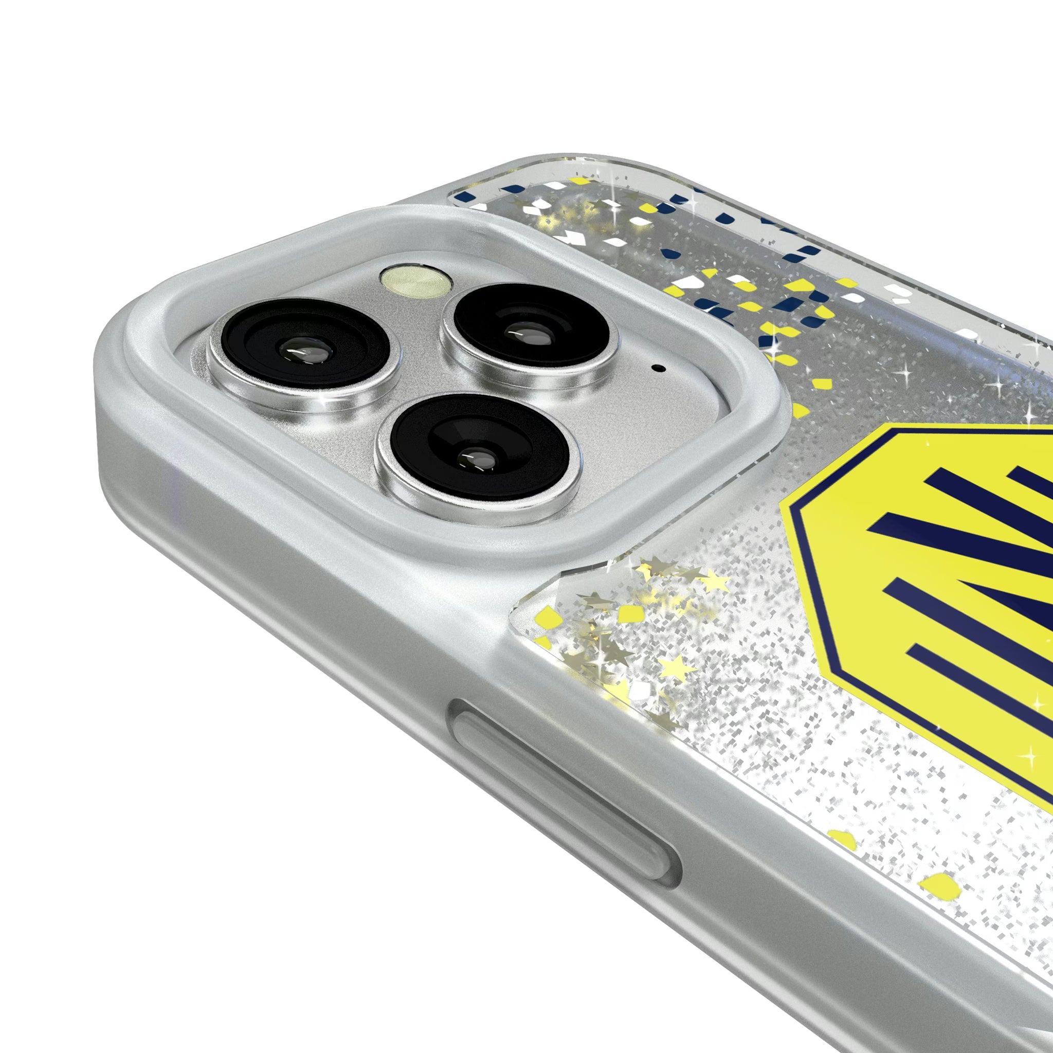 Nashville SC Confetti iPhone Glitter Phone Case for Apple iPhone - Detail#Device_iPhone 16 Pro