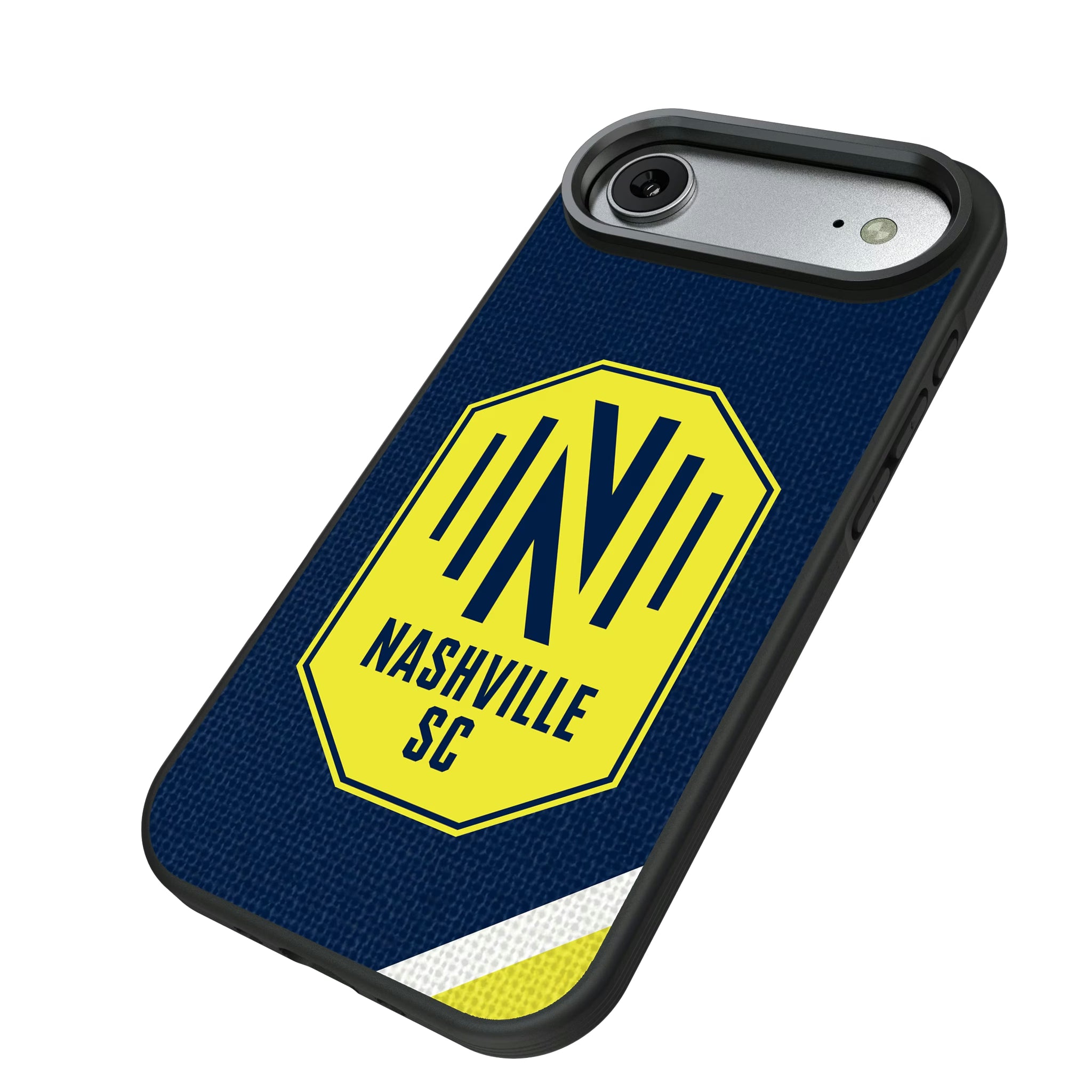 Nashville SC Diagonal Stripe iPhone Bump Phone Case for Apple iPhone - Isometric View#Device_iPhone Air