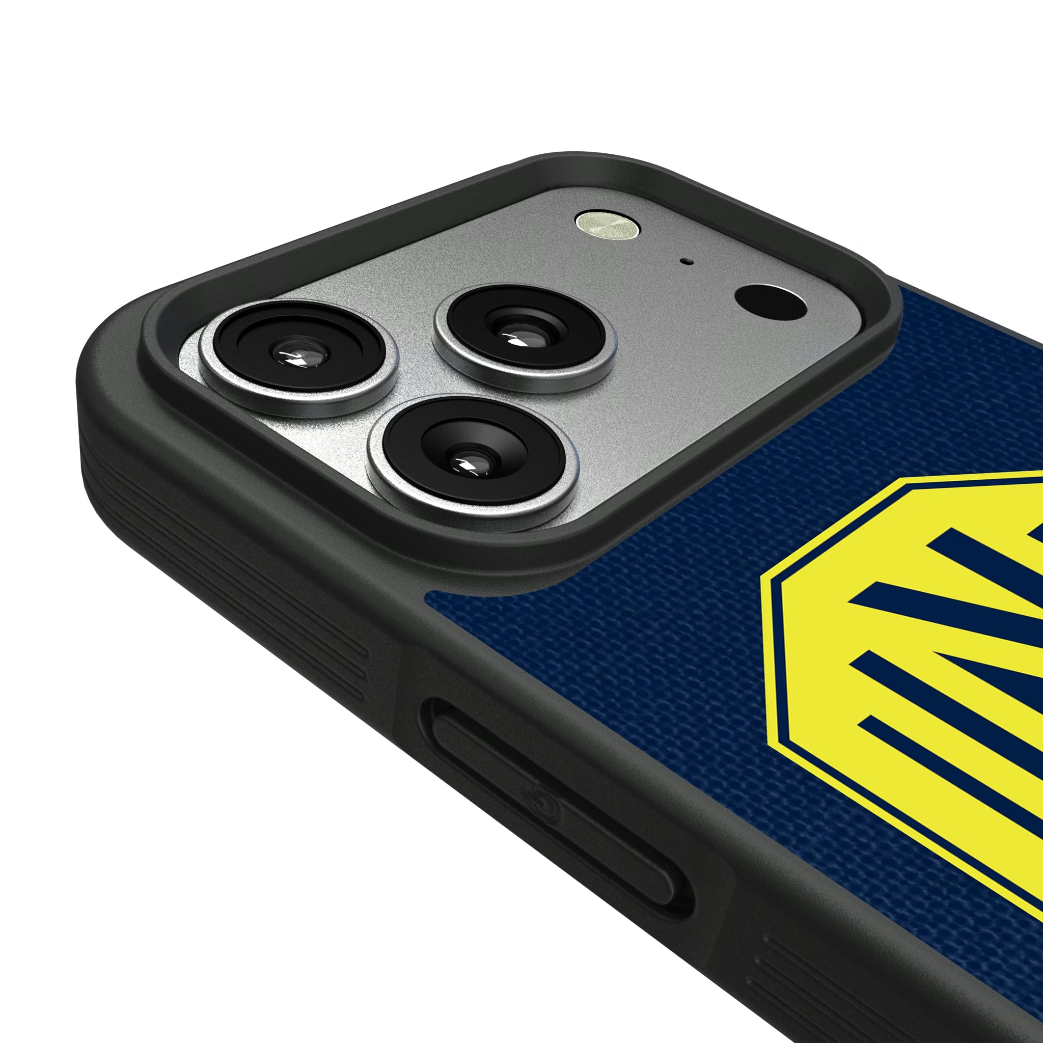 Nashville SC Diagonal Stripe iPhone Bump Phone Case for Apple iPhone - Detail#Device_iPhone 17 Pro