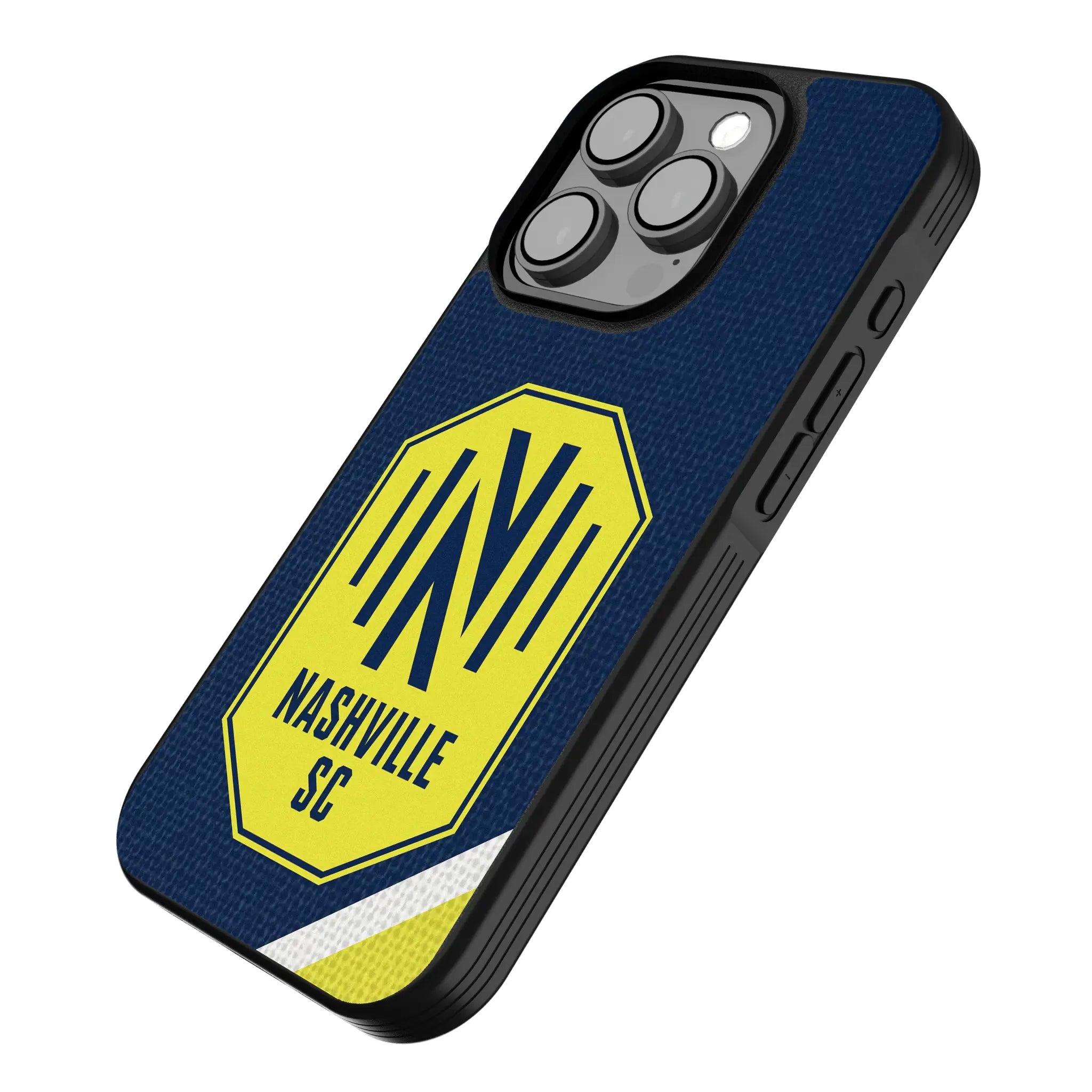 Nashville SC Diagonal Stripe iPhone Bump Phone Case for Apple iPhone - Isometric View