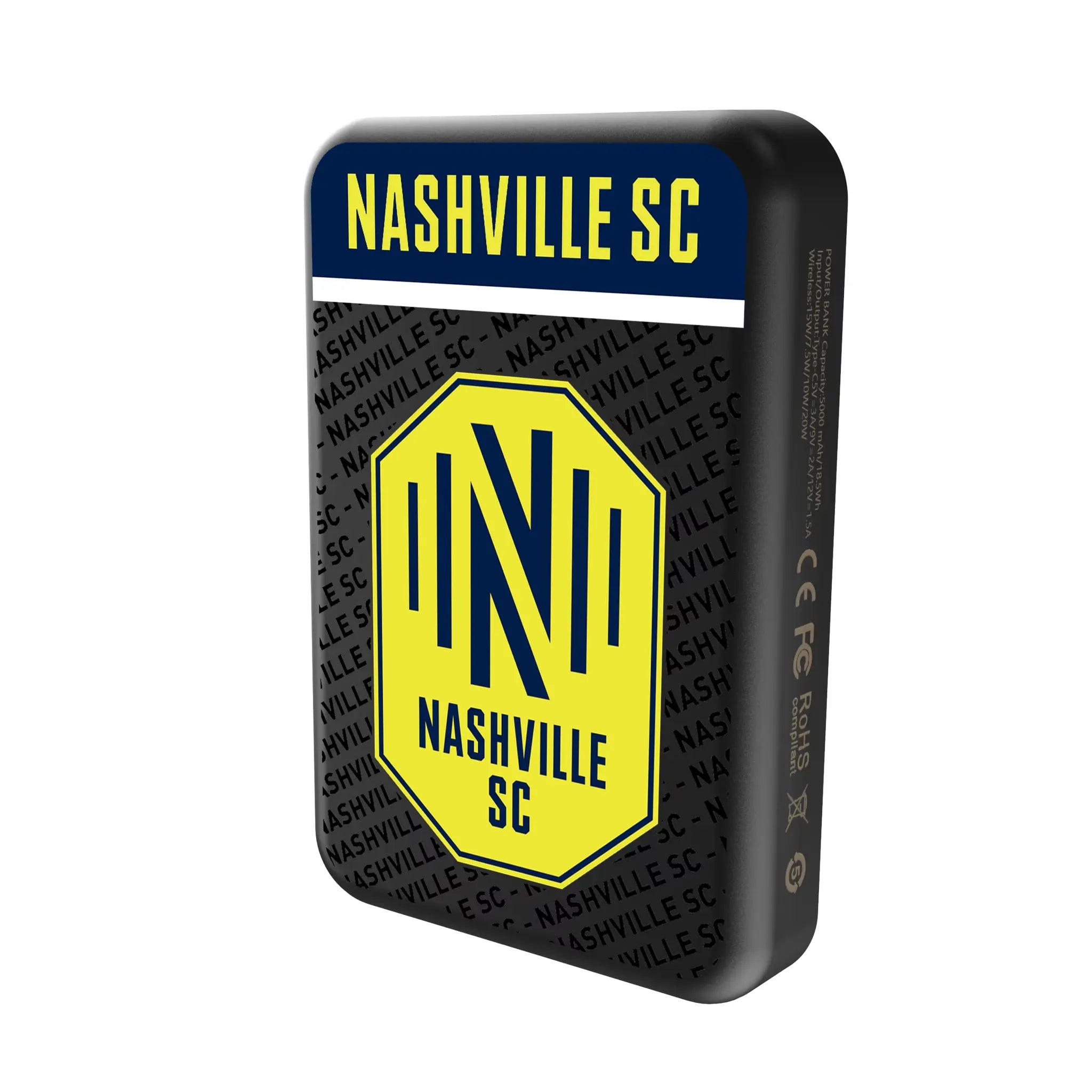 Nashville SC Endzone Plus Wireless Mag Power Bank