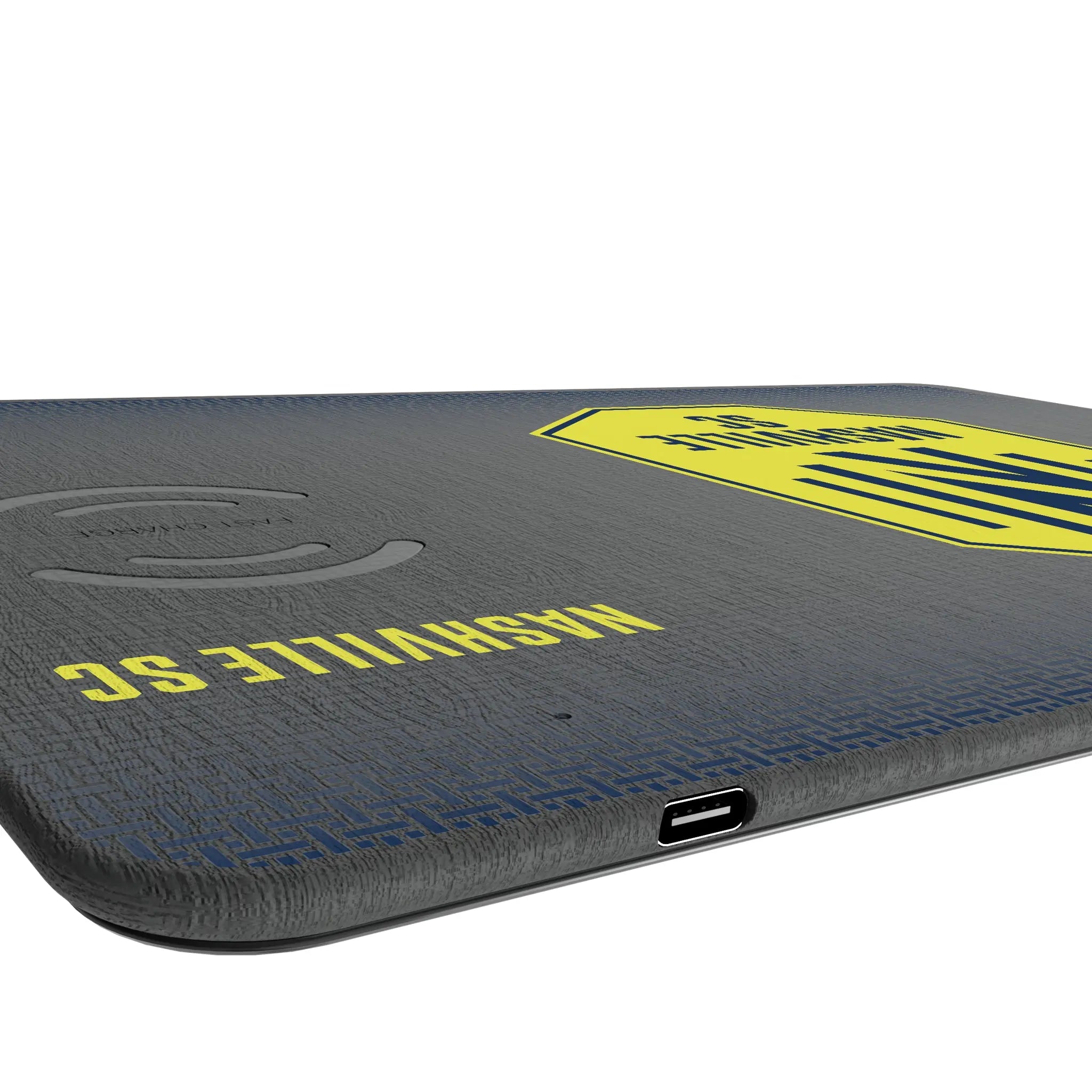 Nashville SC Linen 15-Watt Wireless Charger and Mouse Pad